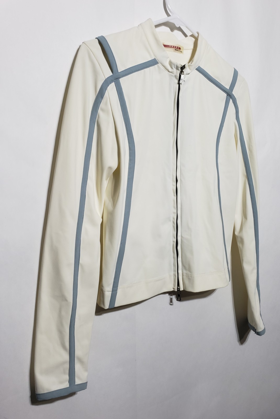 Vintage PRADA Zip Up Jacket Fashion Pre 2001 Biker Size Small