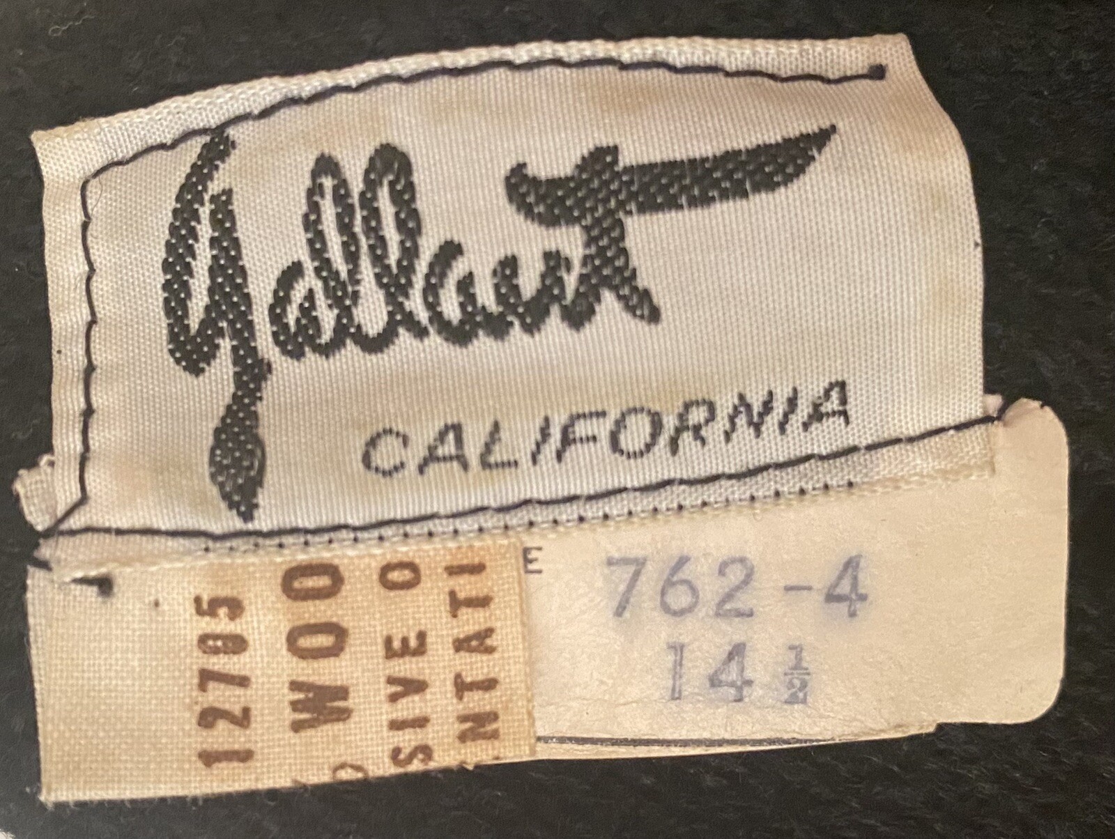 Vtg Gallant California 100% Wool Sheath Dress Short Sleeves Belt Mad Men Sz 14.5