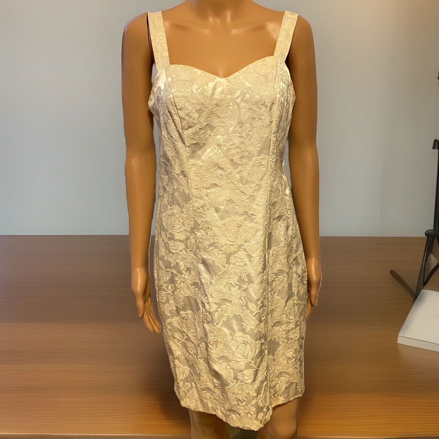 Vintage 90’s By Choice California Moody Floral Brocade MiniDress Flirty Formal 9