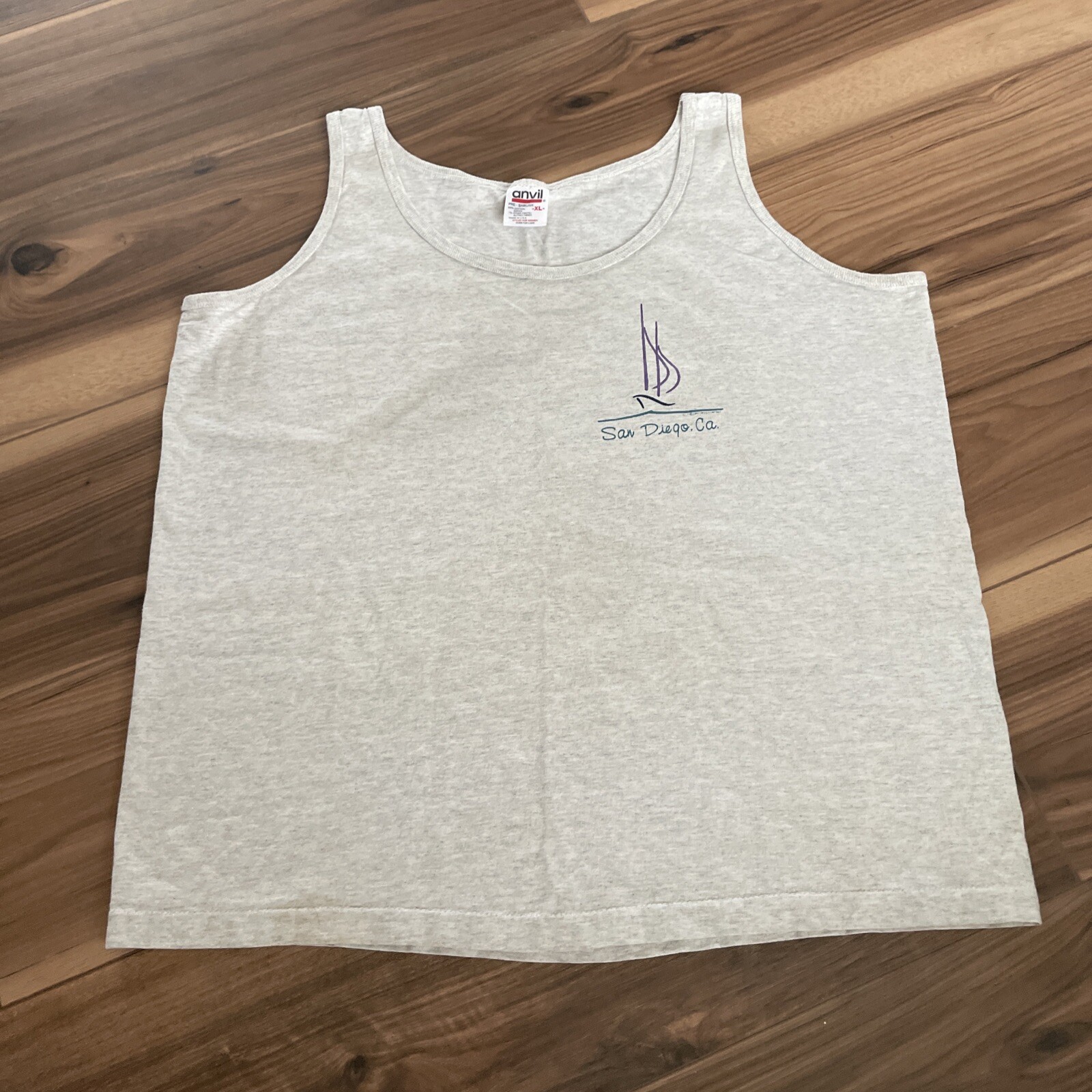 vintage single stitch shirt Tank Top Womens Xl San Diego California Anvil Tag