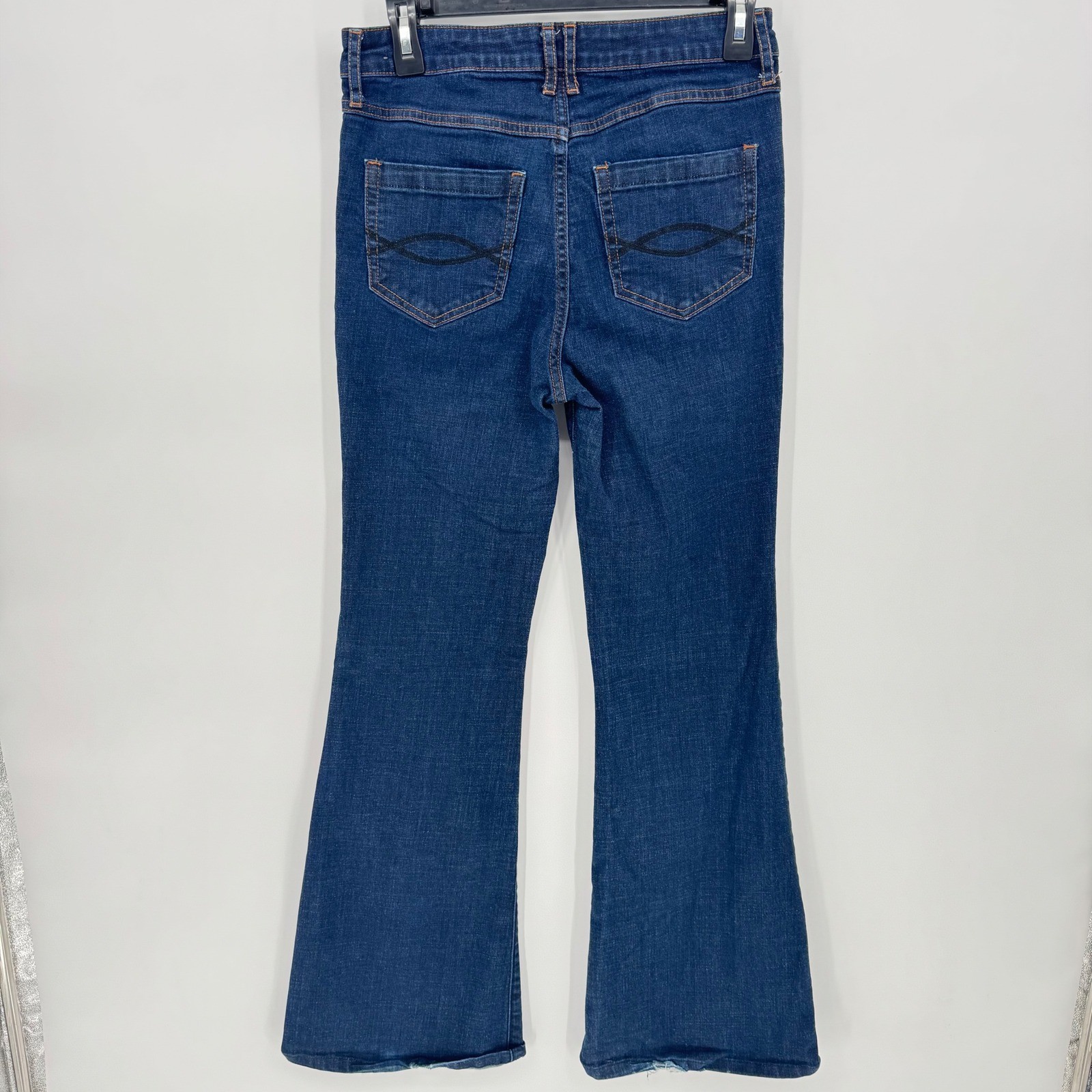 Abercrombie & Fitch Vintage Women Jeans Size 4 Regular Dark Wash Flare Leg Denim