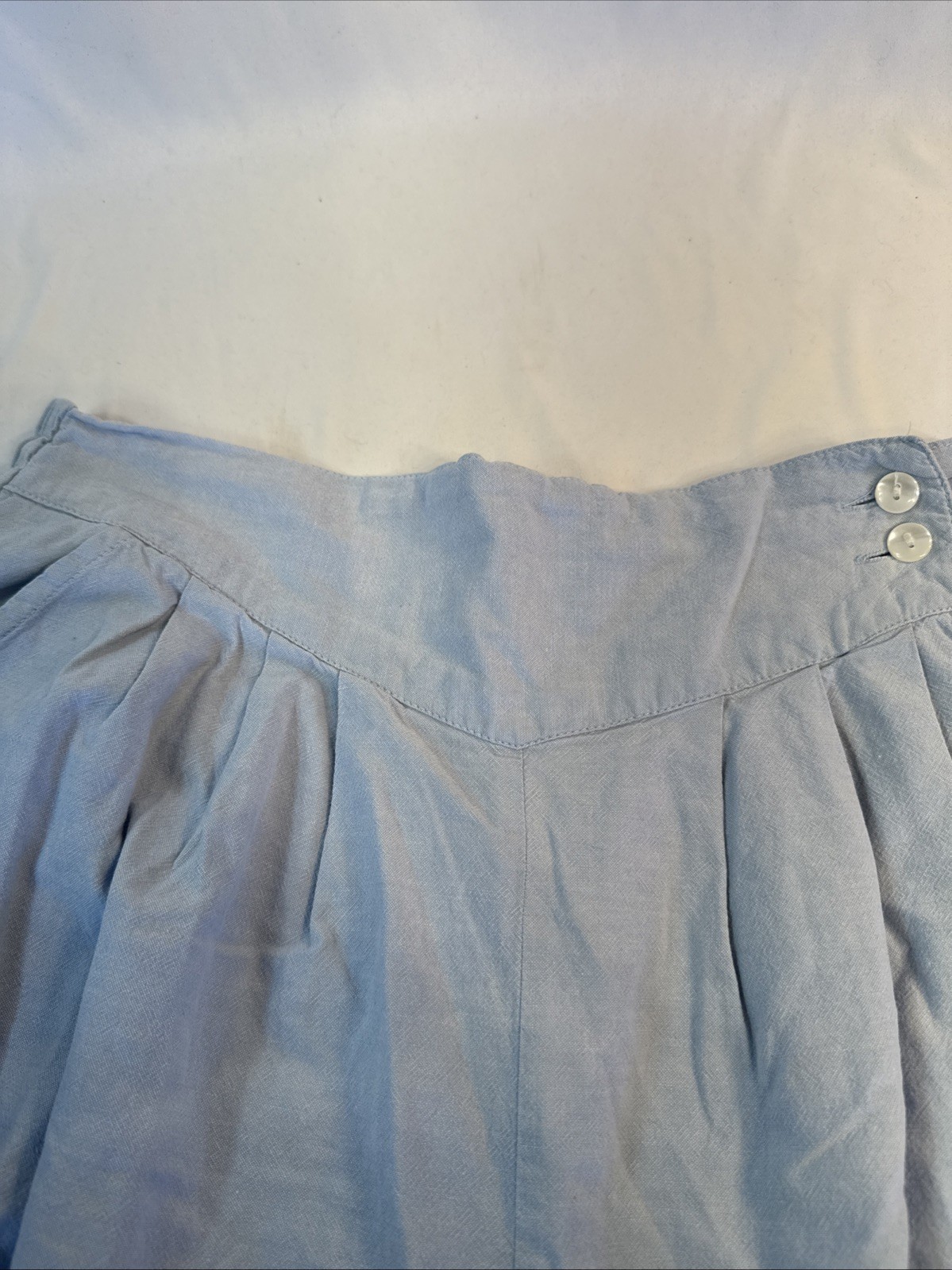 Vtg Jane Ashley Cotton Shorts Button Zip Sz L