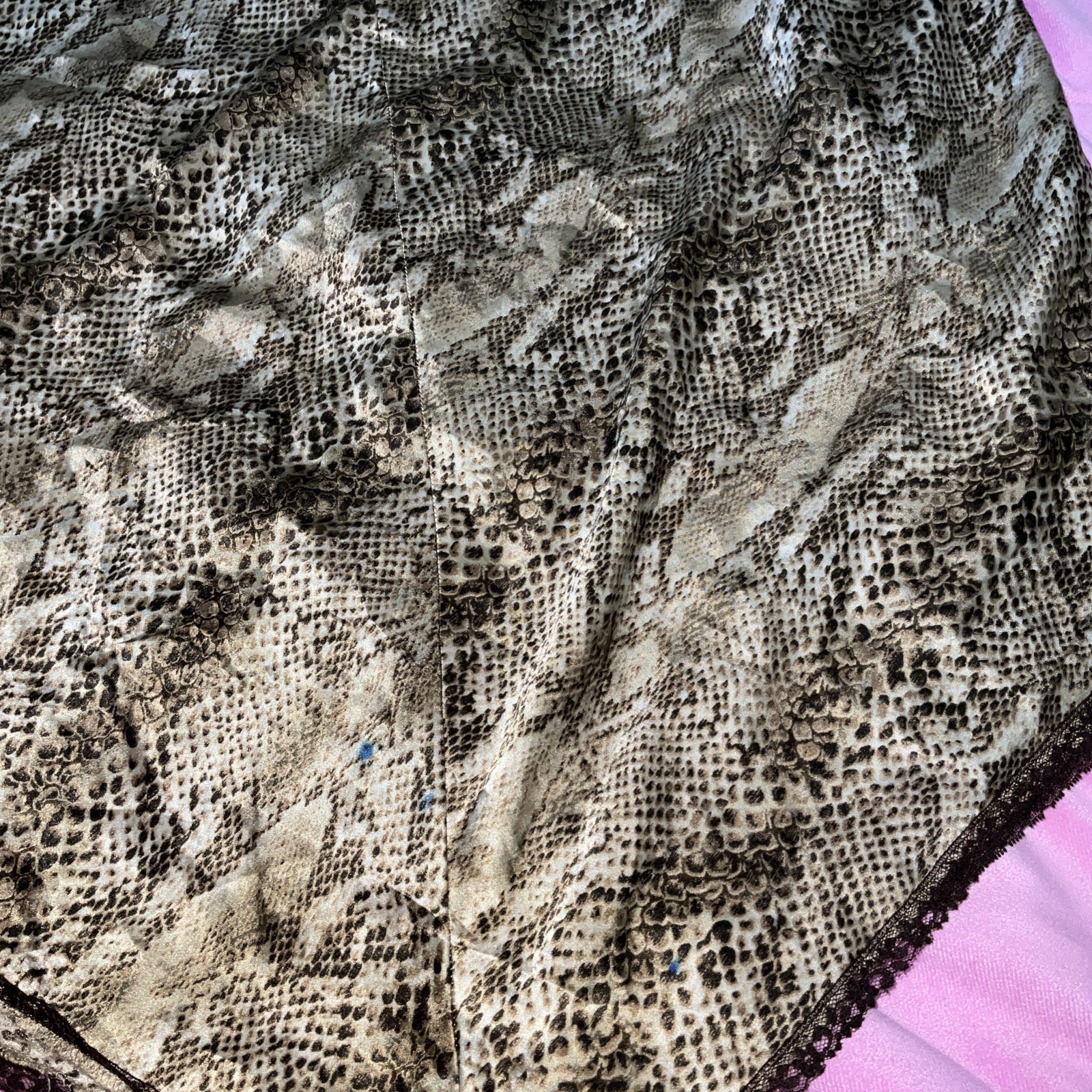 Vintage Inner Most Snakeskin Print Lingerie #0005