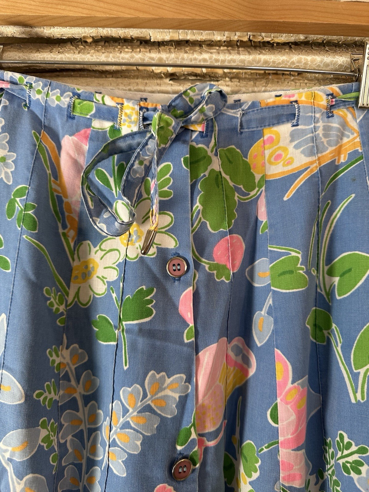 B4 Vintage Peter Popovitch Floral Berry Skirt Size 8 Medium-See Description