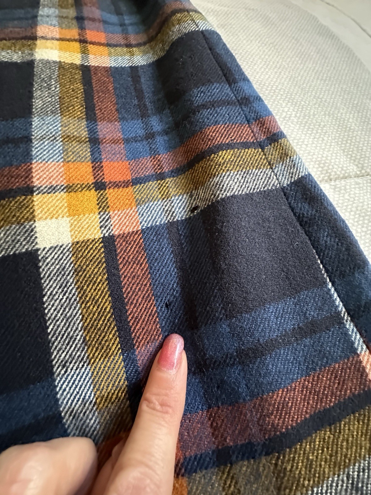 VTG Pendleton Knockabouts 100% Wool Plaid Maxi Skirt Size 14 Button Front READ