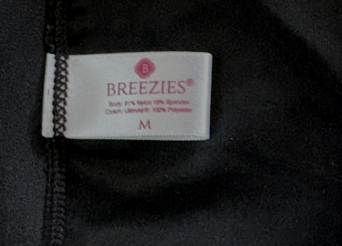 BREEZIES Medium Black Light Control Brief Panties #306 VINTAGE