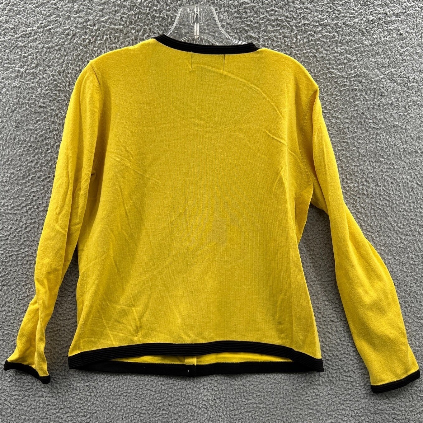 Vintage Womens Button Front Knit Cardigan L Clean Girl Capsule Everyday Office