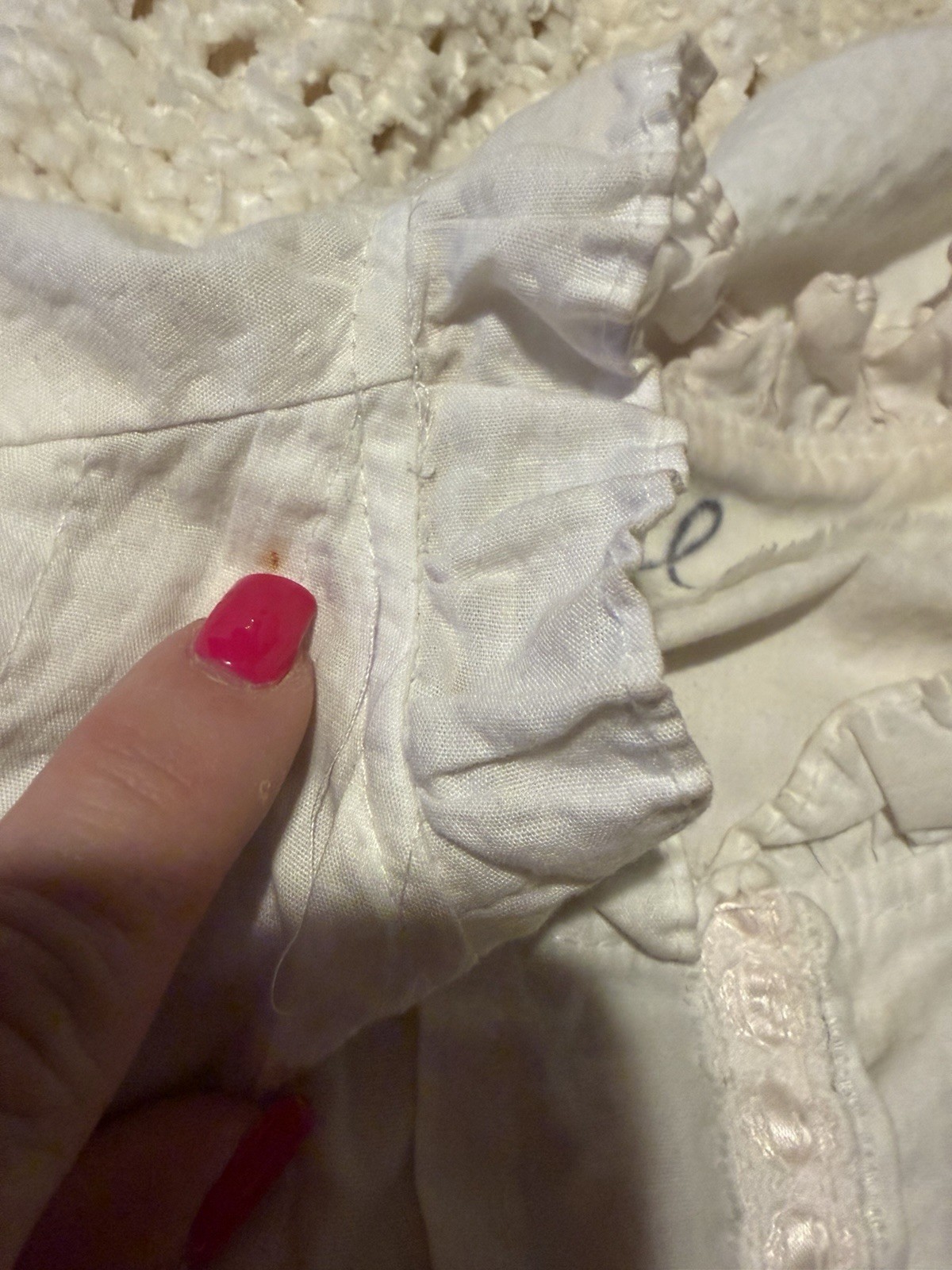Upcycled Vintage Cottagecore Nightgown XL Shabby Chic Floral Lace Prairie Gown