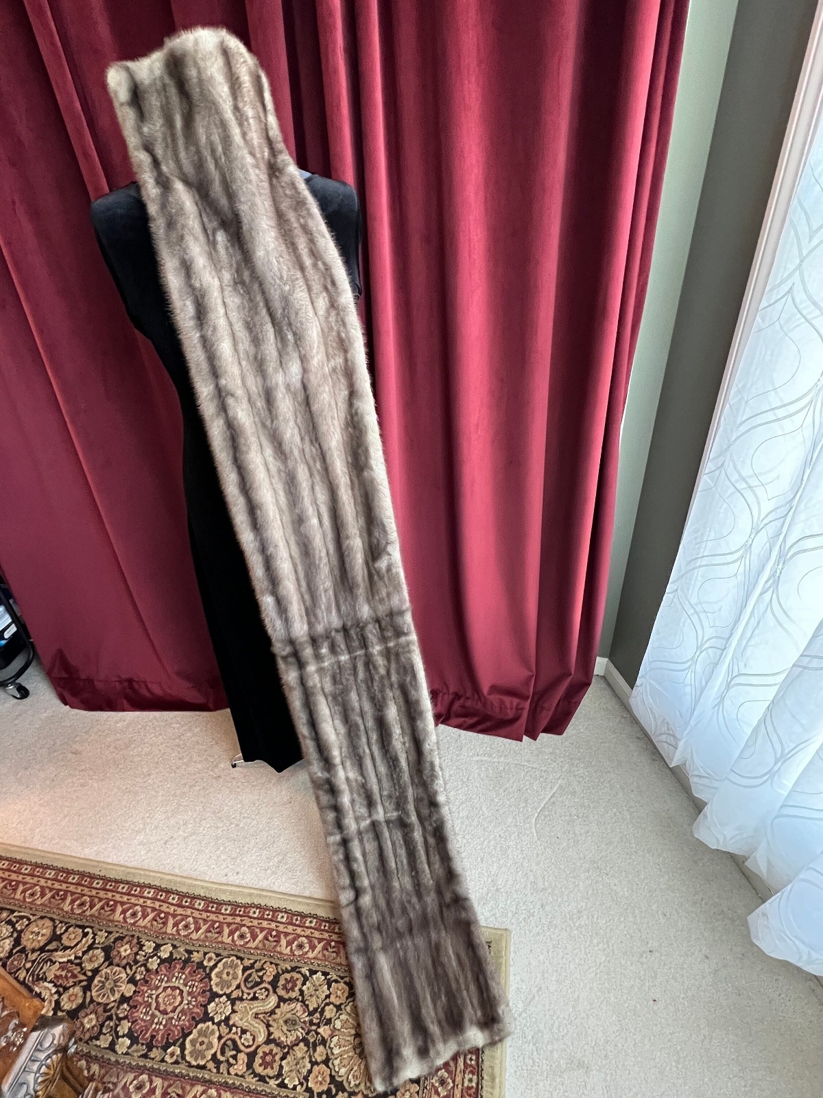 Hattie Carnegie • Fur Stole • Hollywood Length • Vintage Designer Couture