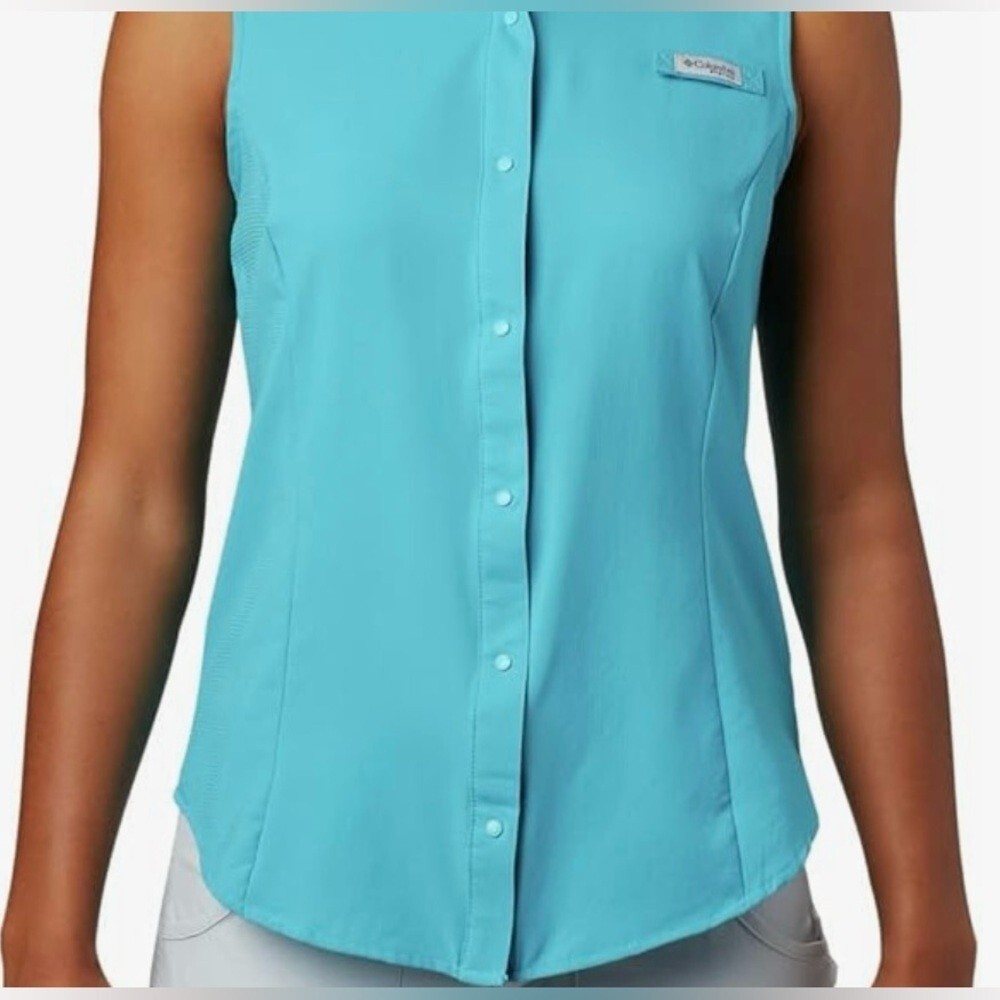 Columbia Women Standard Tamiami •Sleeveless Shirt •Wicking UVA Sun Protection