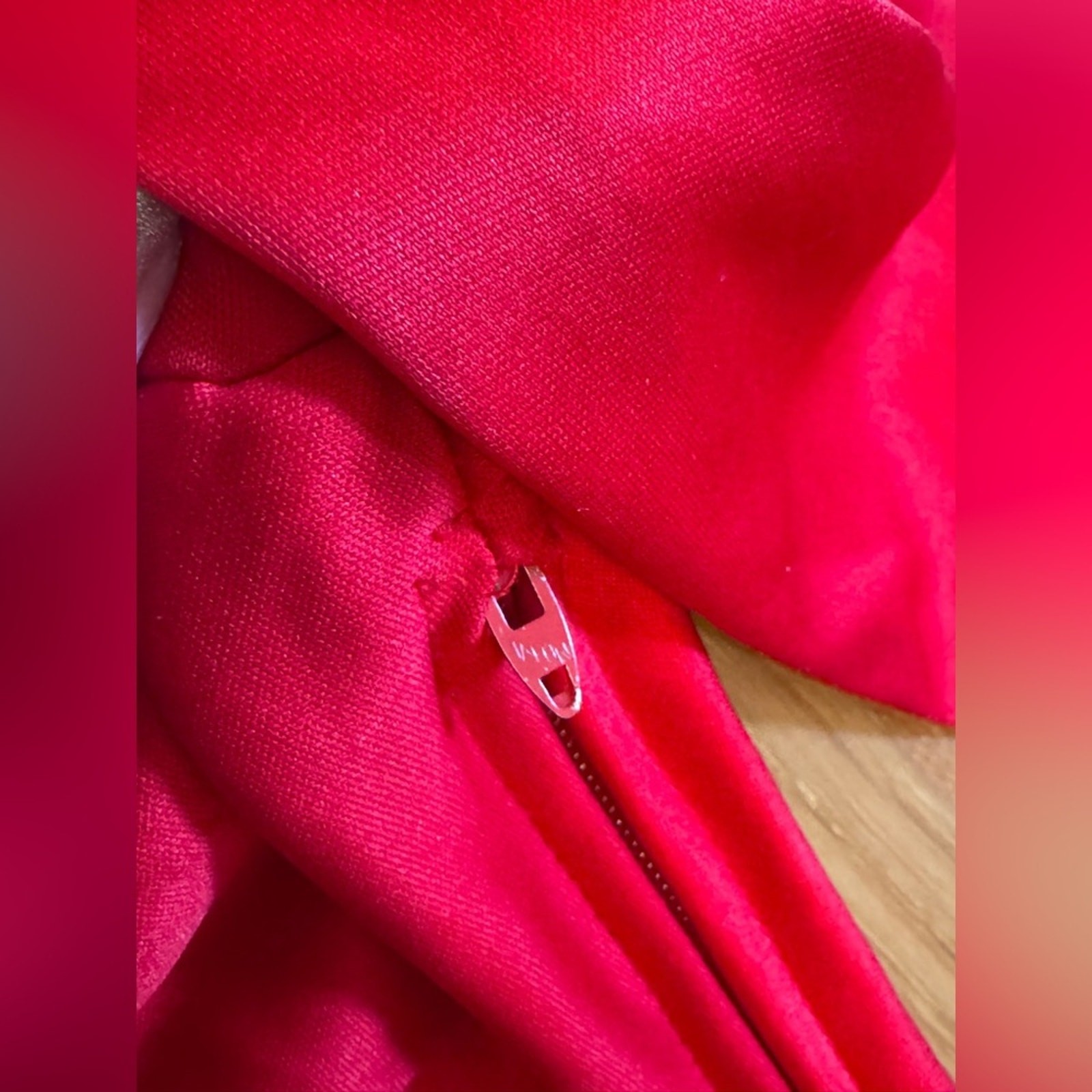 80s Vintage Dynasty Style Red Sequin Wiggle Dress Sz M