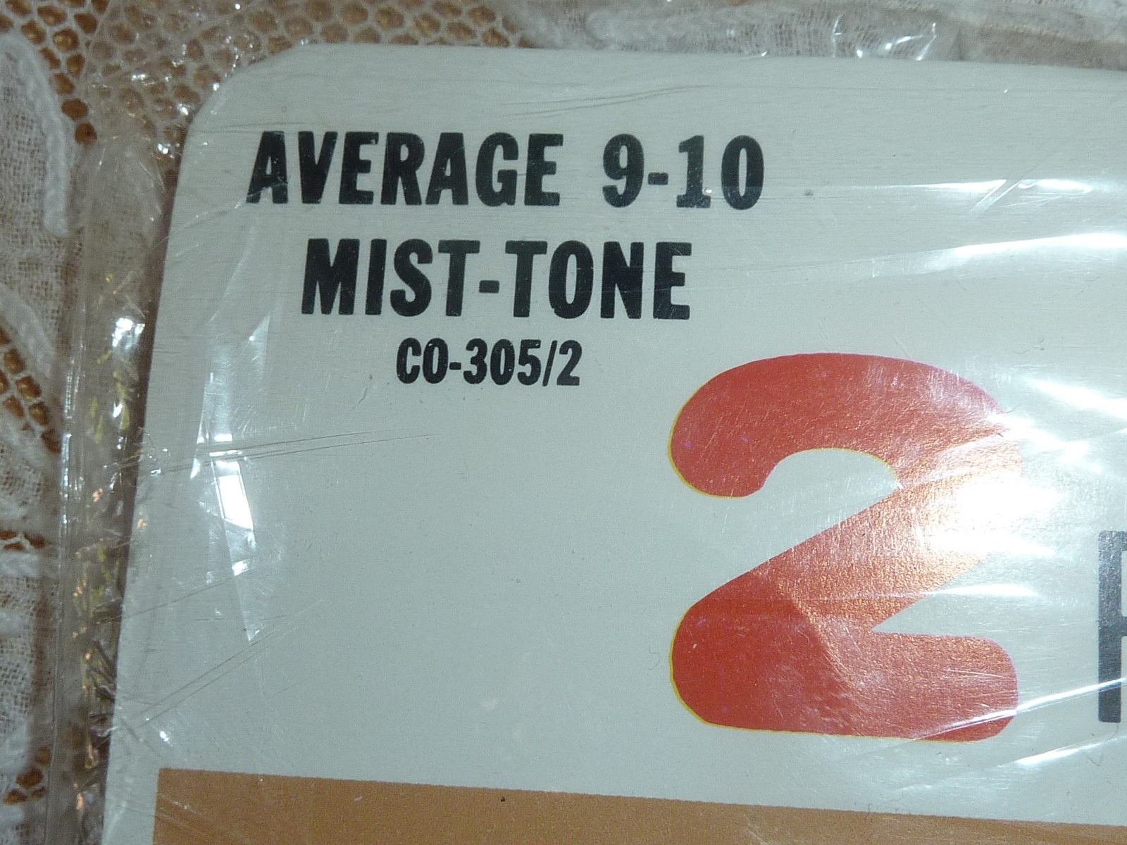 NIP Vintage 2 Pair Stretch Nylon Stockings Seamless Sheer Average 9-10 Mist-Tone
