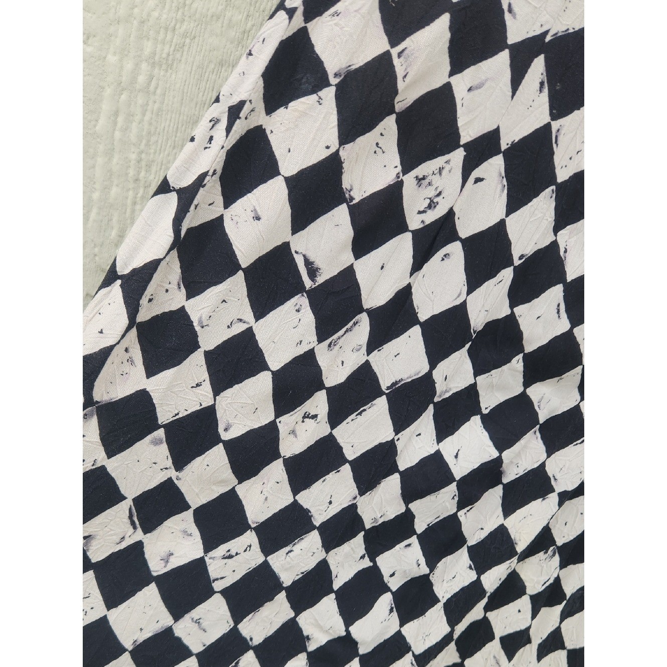 Vintage 90s Jams World Diamond Check Retro Edgy Boho Whimsigoth Bella Vamp Small