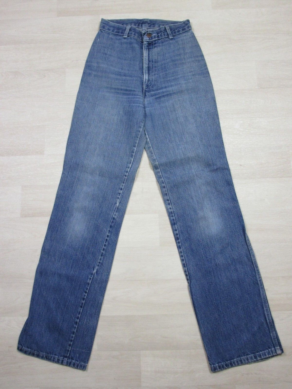 Vintage 1970&rsquo;s H.I.S Jeans Woman&rsquo;s Sz. 25 Wide Leg Boho Distressed High Rise