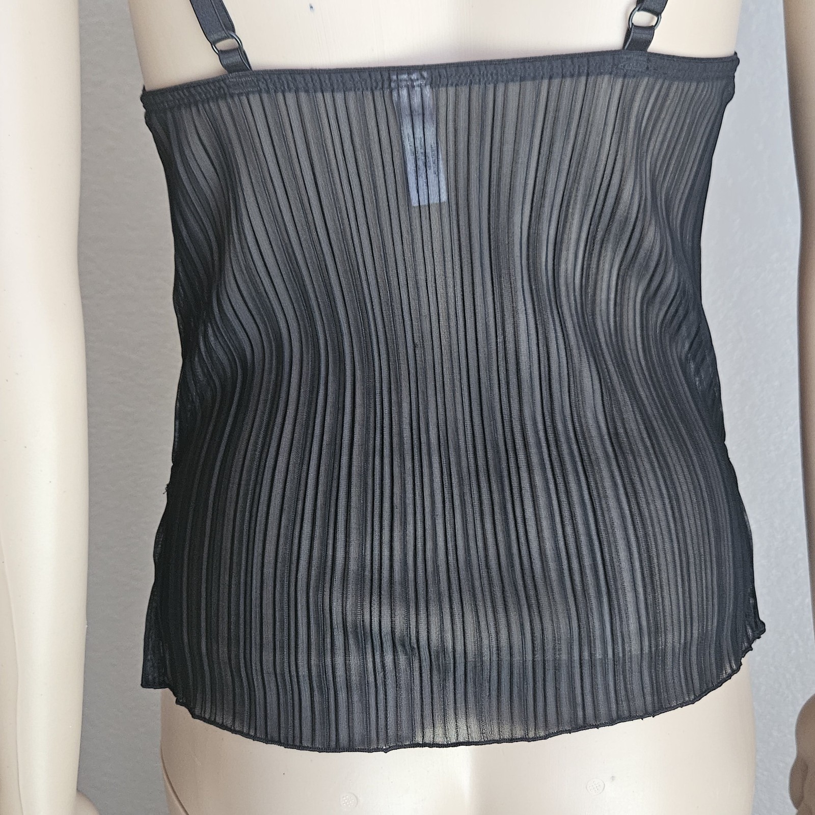 Vintage Y2K Sheer Black Cami Victoria&rsquo;s Secret Sz S