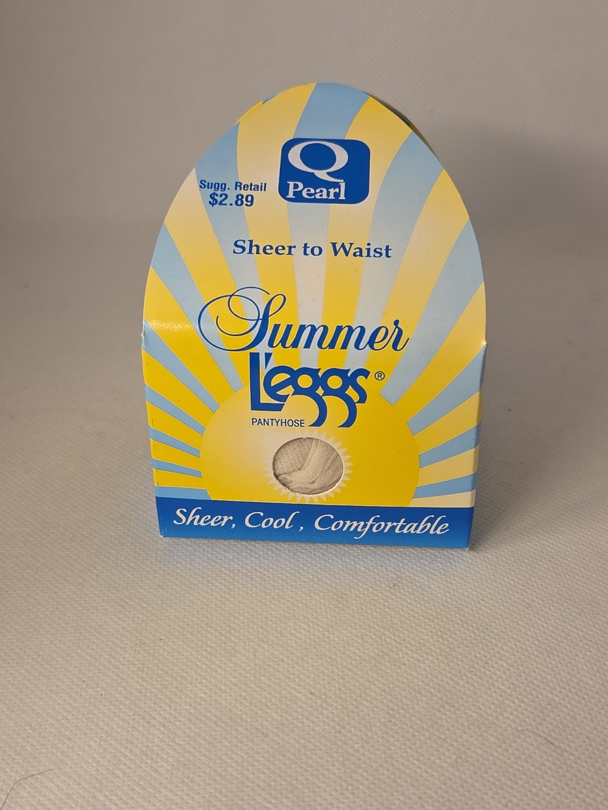 L&rsquo;eggs Pantyhose Summer Leggs Sheer Toe Pearl Women Sz Q Vintage 90s