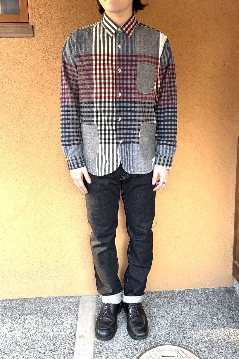 BlueTrick Round-Hem Shirt, Panel Check (Men&rsquo;s)
