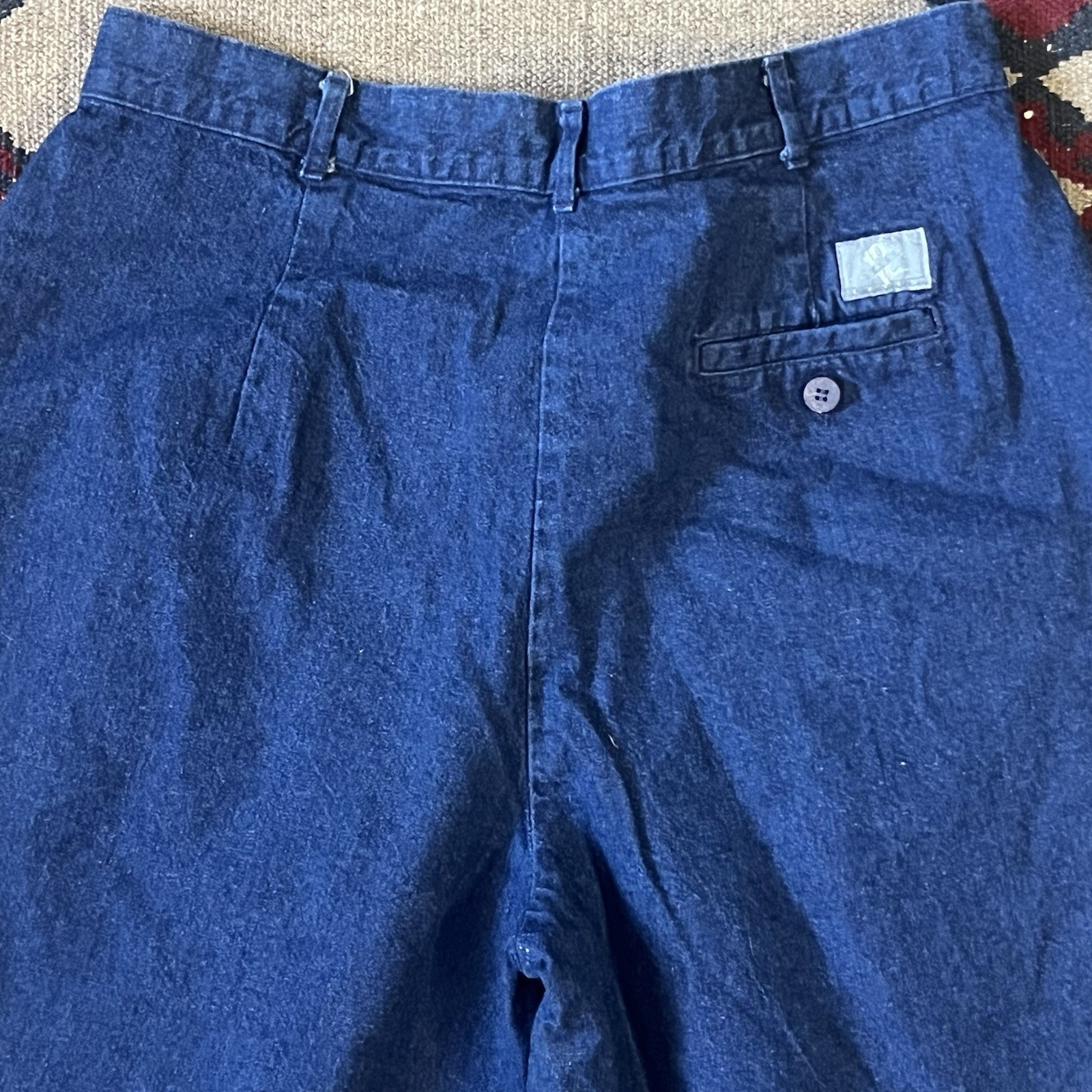 Vintage Levi’s 12 Group Pleated Denim Chinos Womens Size 31×29 Loose Fit Jeans