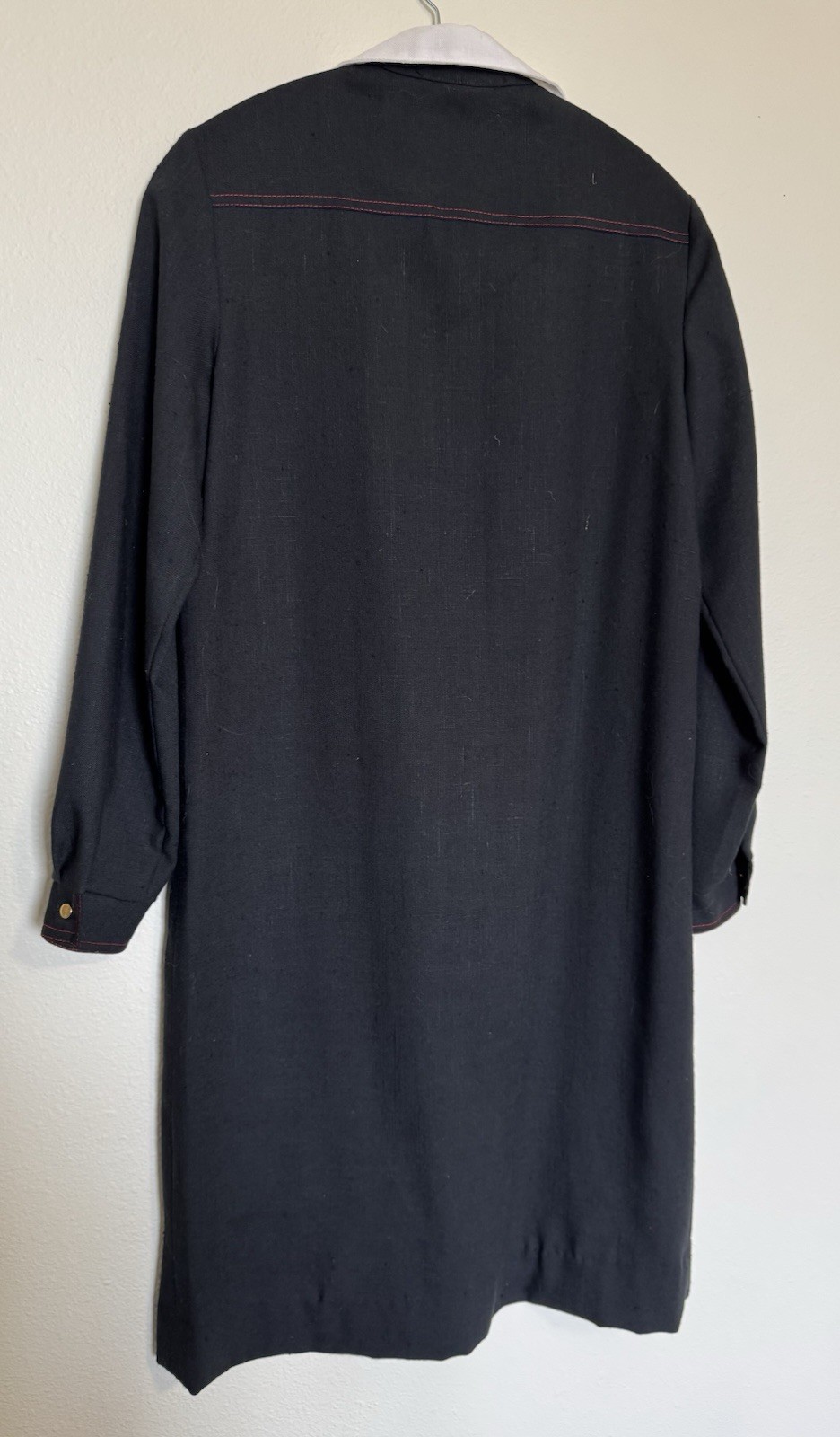 Alfred Werber vintage black button up dress size 10