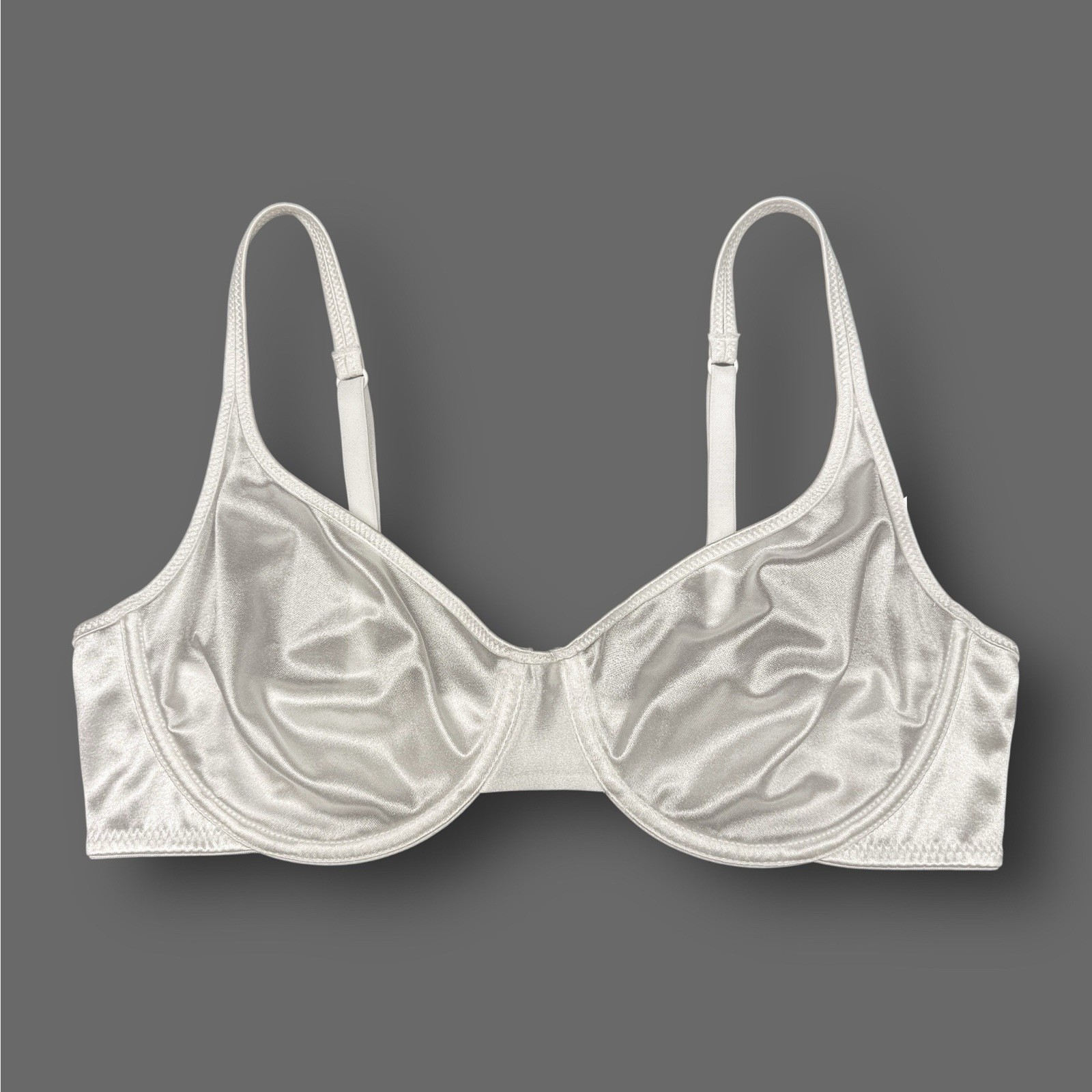 Second Skin Satin Bra Unlined Ivory 38DD