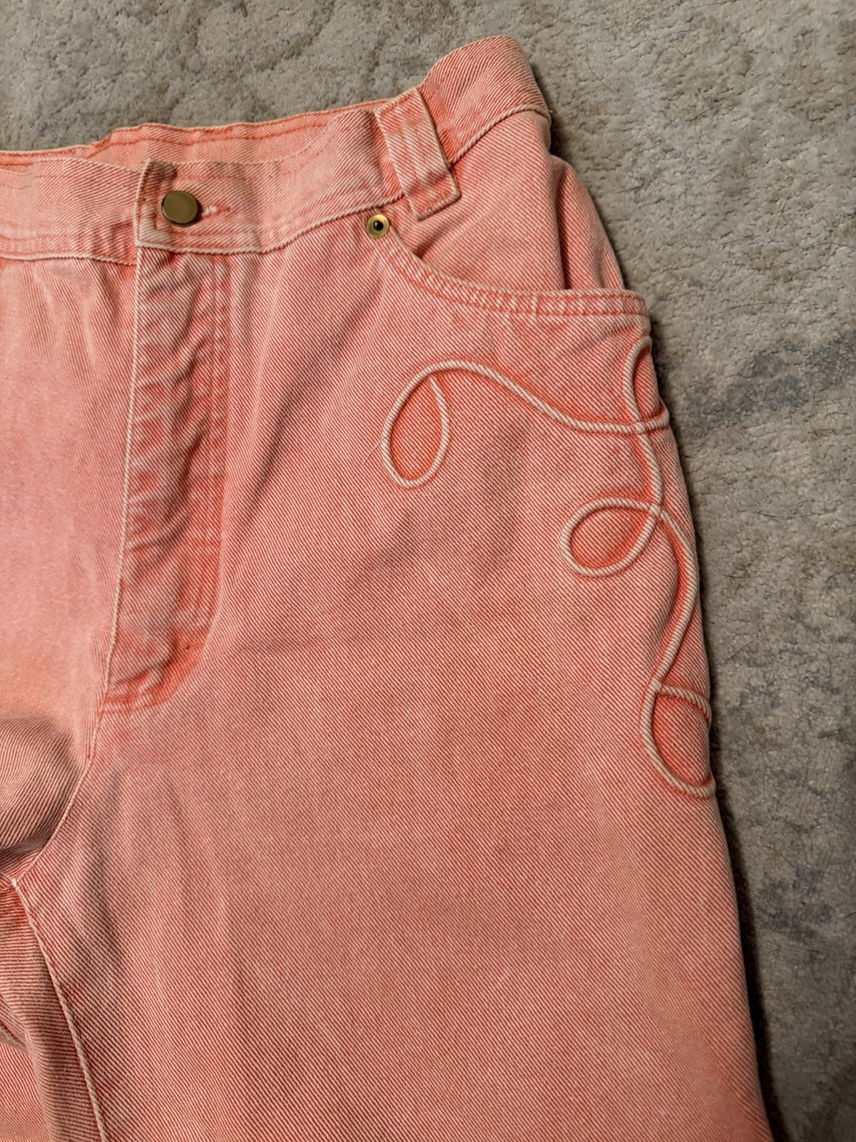 Vintage Women’s Escada Peach Jeans See Description For Size