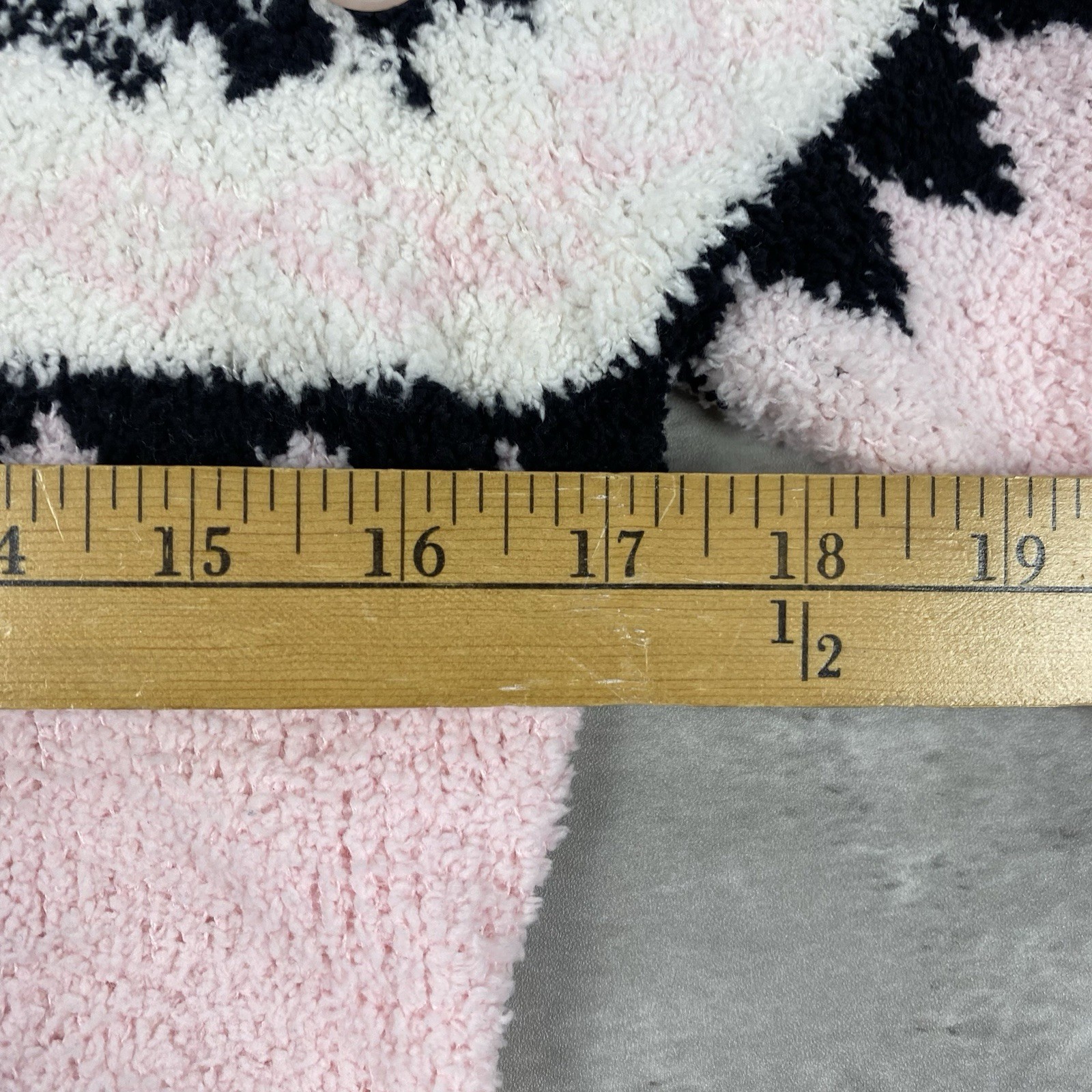vintage Heart Moon Star fleece sweater M crop bell sleeve Rampage 90s y2k 2000s
