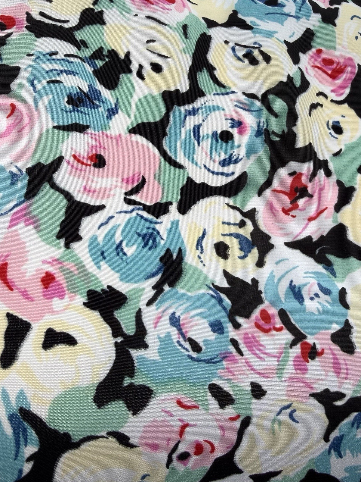 Vintage 1980s does 1930s PEPLUM Wiggle Dress Puffed Sleeves Floral ‘By Choice’