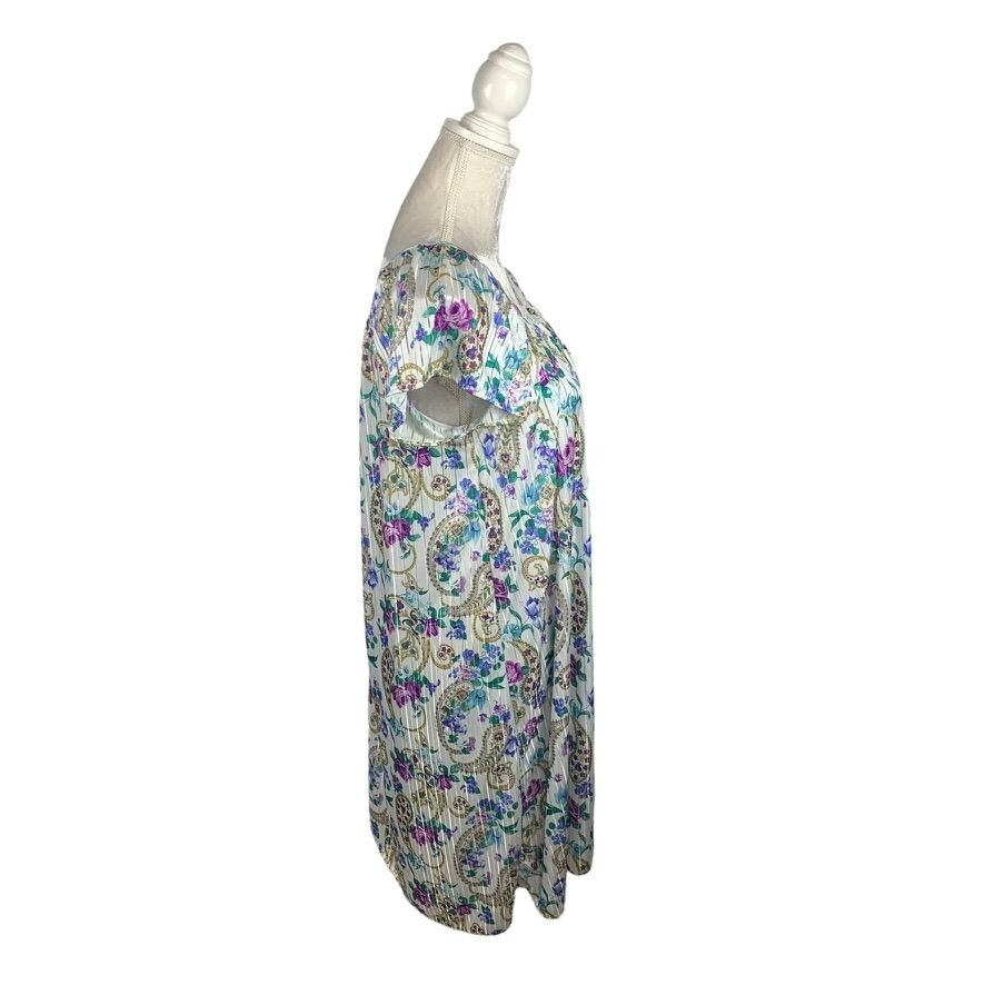 Intimate Options Vintage Nightgown Floral Paisley Grandmacore No Size Tag (L)