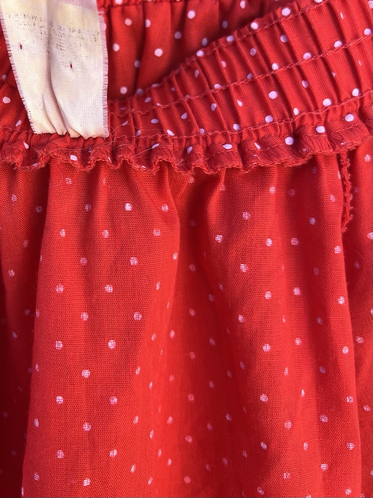 Vtg Partners Please Malco Modes Red Polka Dot Prairie Western Square Dance Skirt
