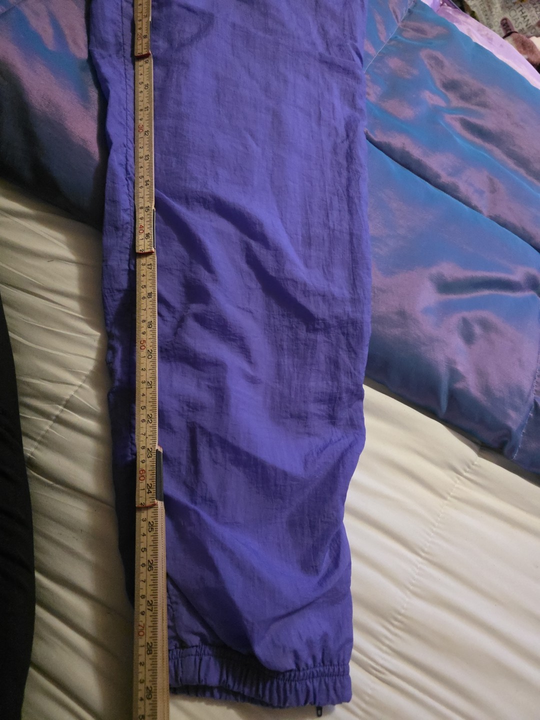 vintage purple nylon windbreaker jacket. And Pants Size Large