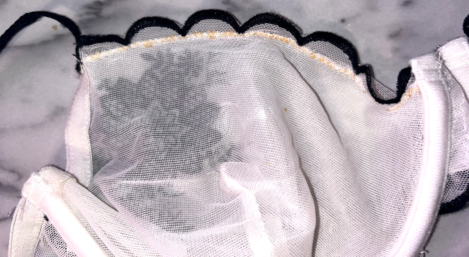 Vtg Maidenform Lace Underwire Bra Size 38B Ivory