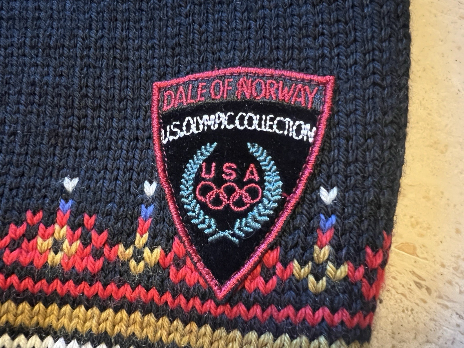 VTG Dale of Norway Wool USA Olympic Sweater XS Size Norwegian Craftsmanship Rare