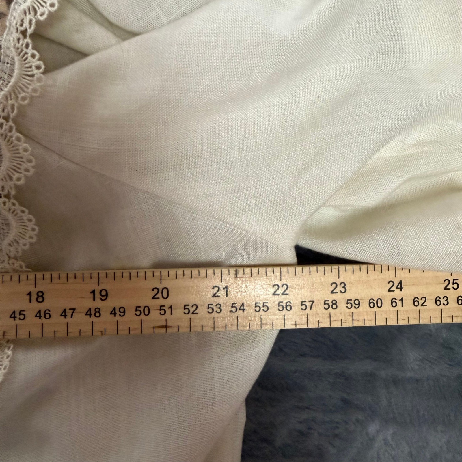 Vintage Sally III Floral Tapestry Sailor Collar Blouse Cream Short Sleeve 18
