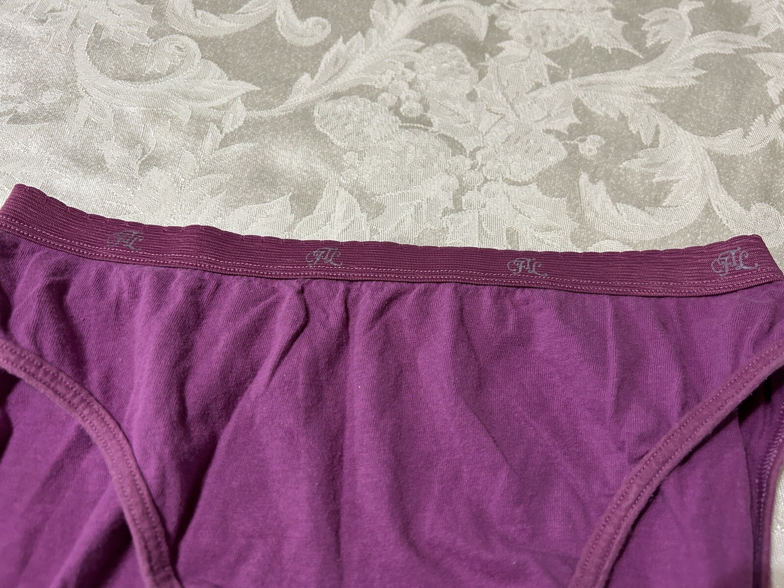 Vtg 90&rsquo;s FRUIT OF THE LOOM 100% Cotton Signature Hi-Leg Sz 7 Rose Pink Panties