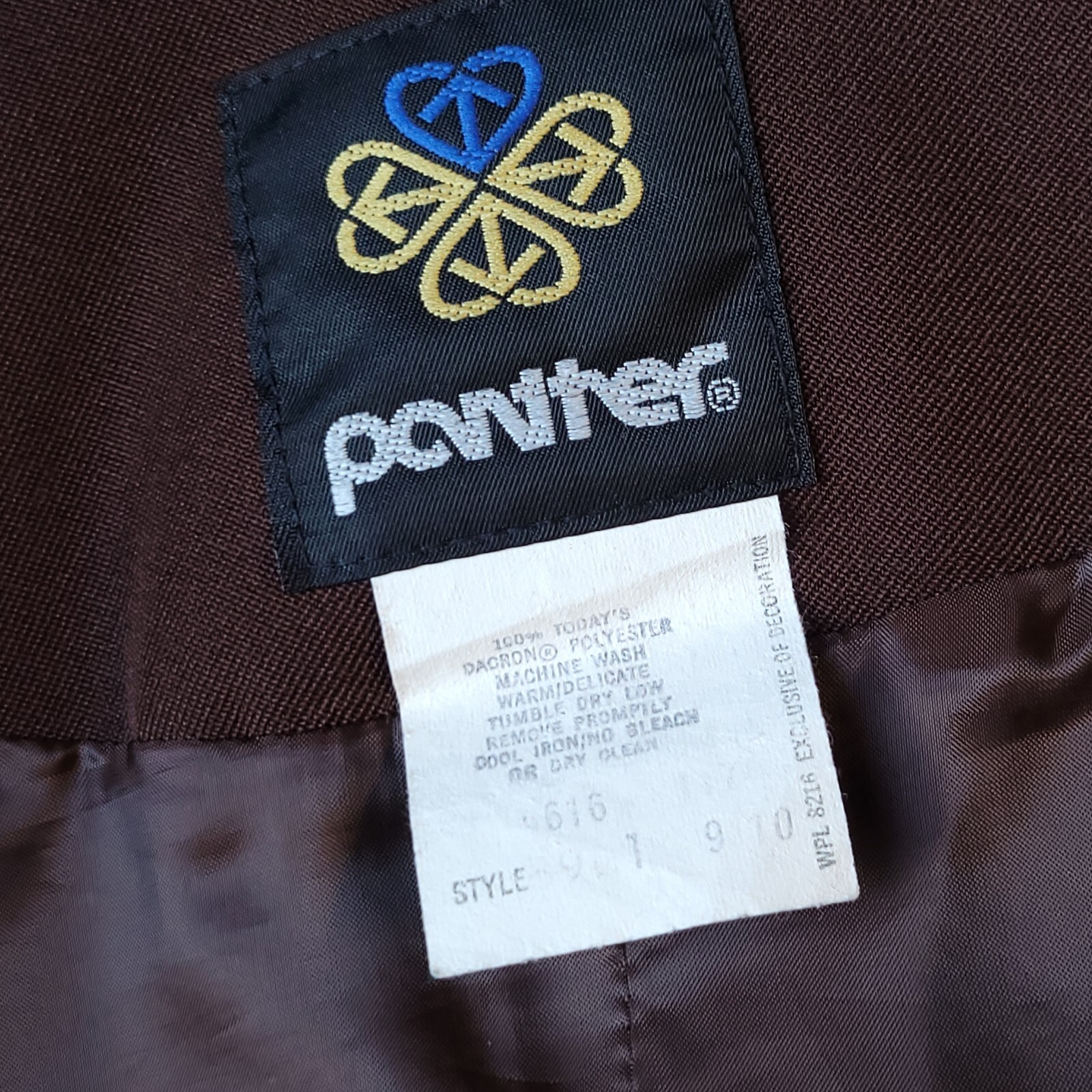 Vintage Panther Size 9/10 Brown Single Button Blazer Jacket