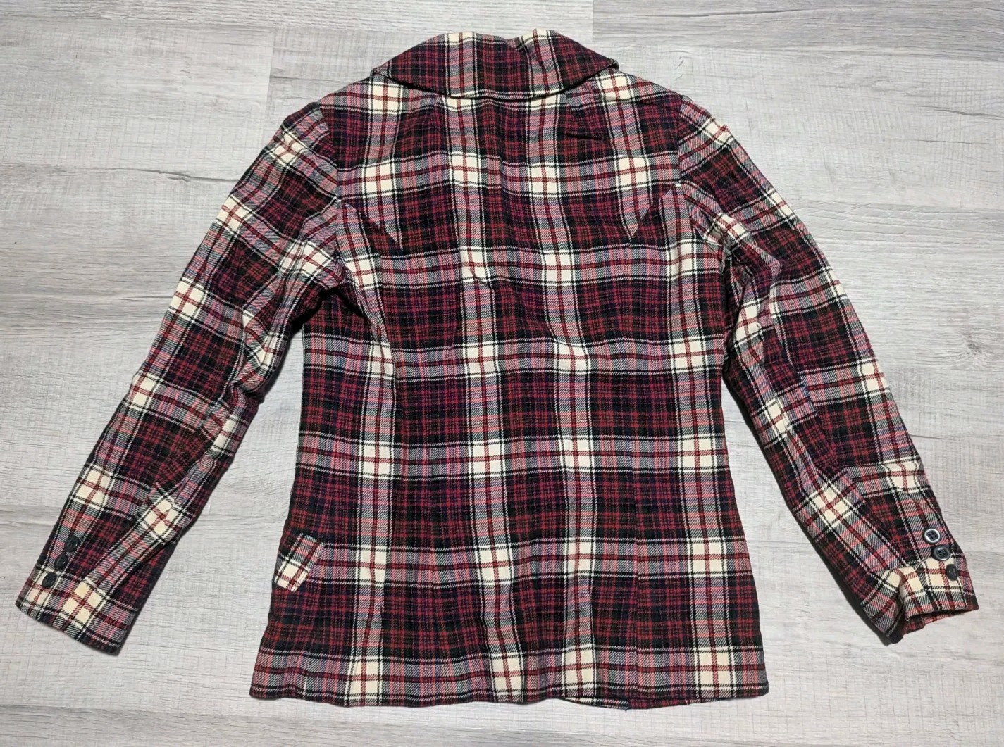 Vintage Pendleton Blazer Suit Jacket Plaid Virgin Wool Women&rsquo;s Sz 12