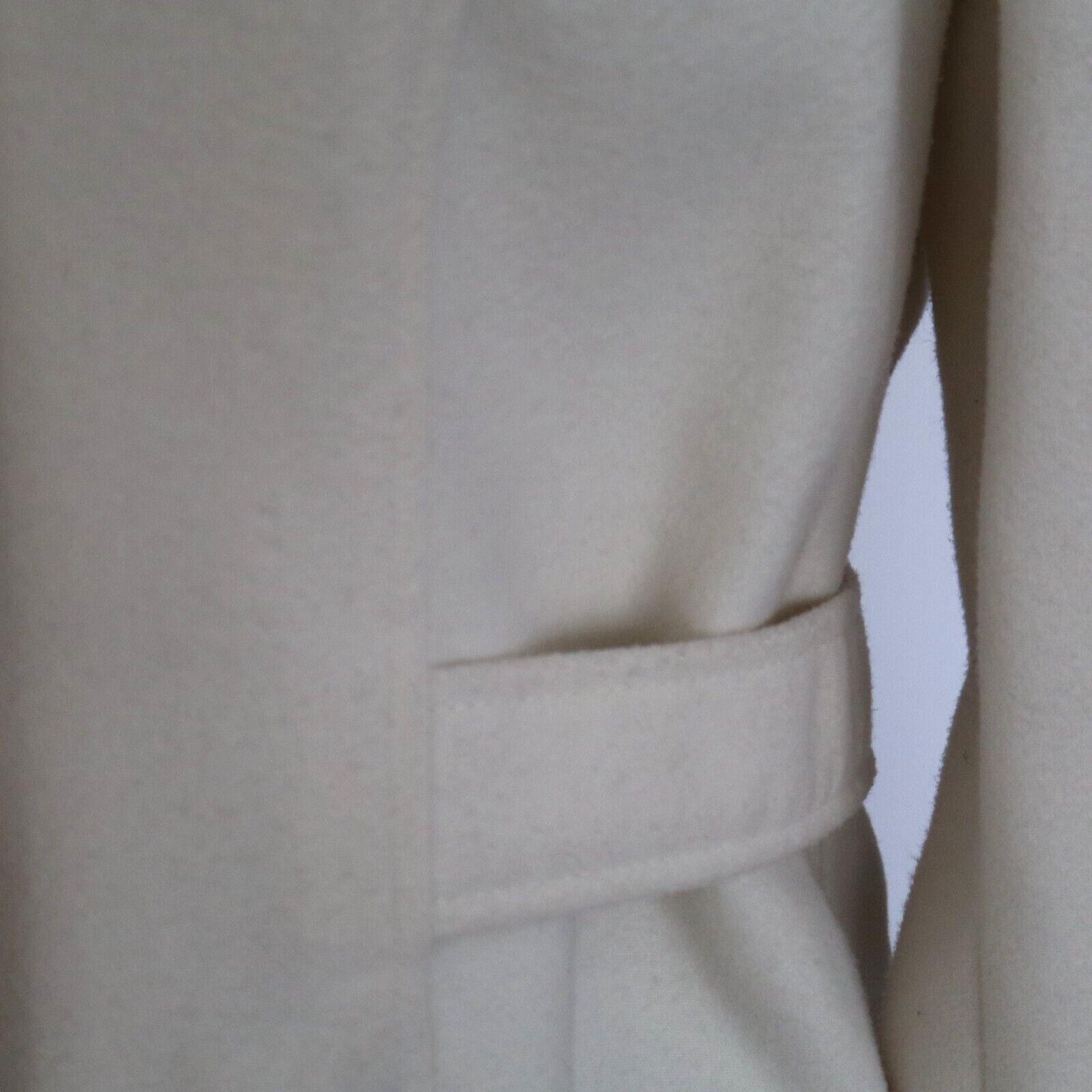 Vintage Chico&rsquo;s Jacket Coat Winter White w Black Buttons Size 1 Medium