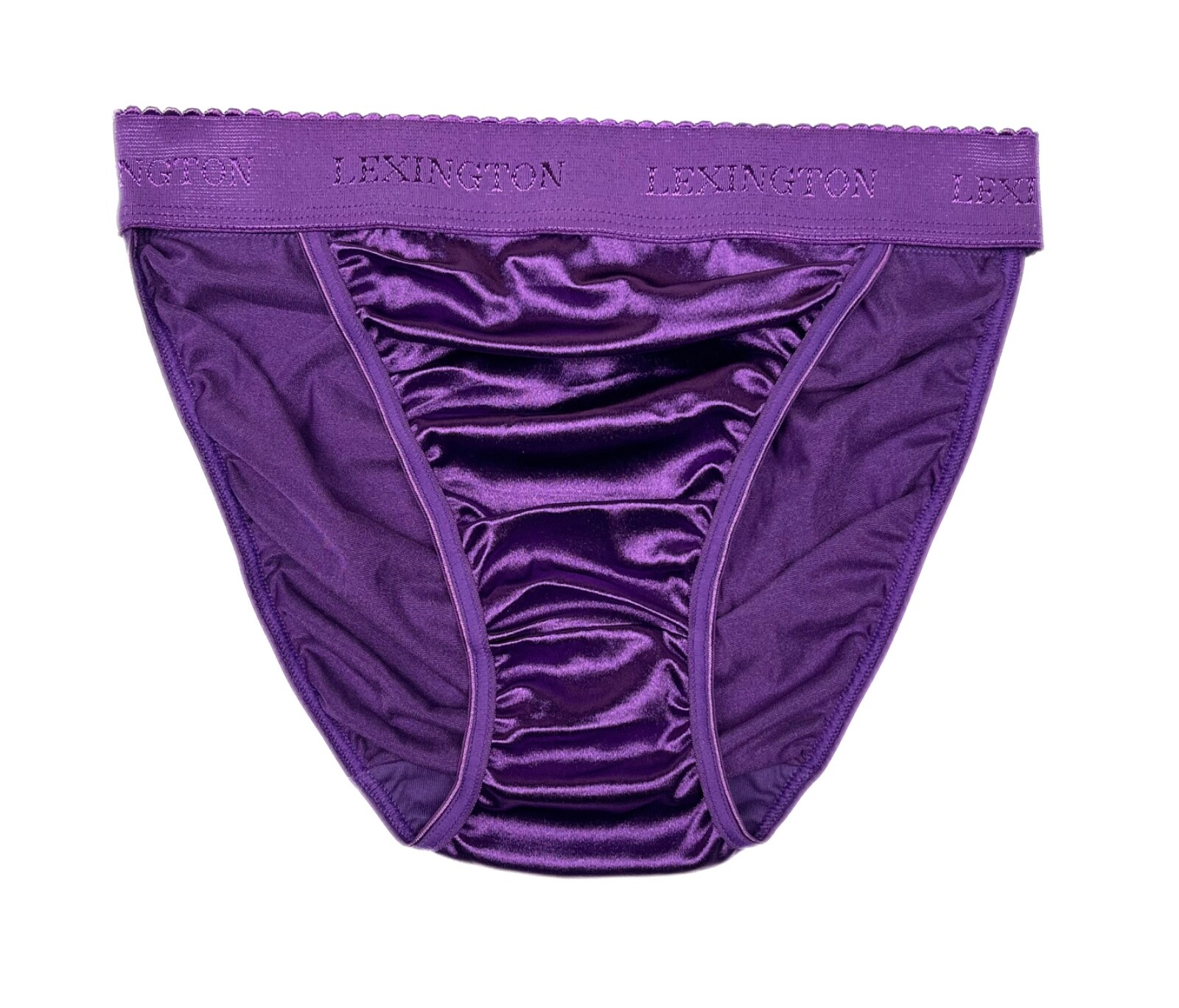 Rio Second Skin Satin Panty Wide Waistband Purple 3XL