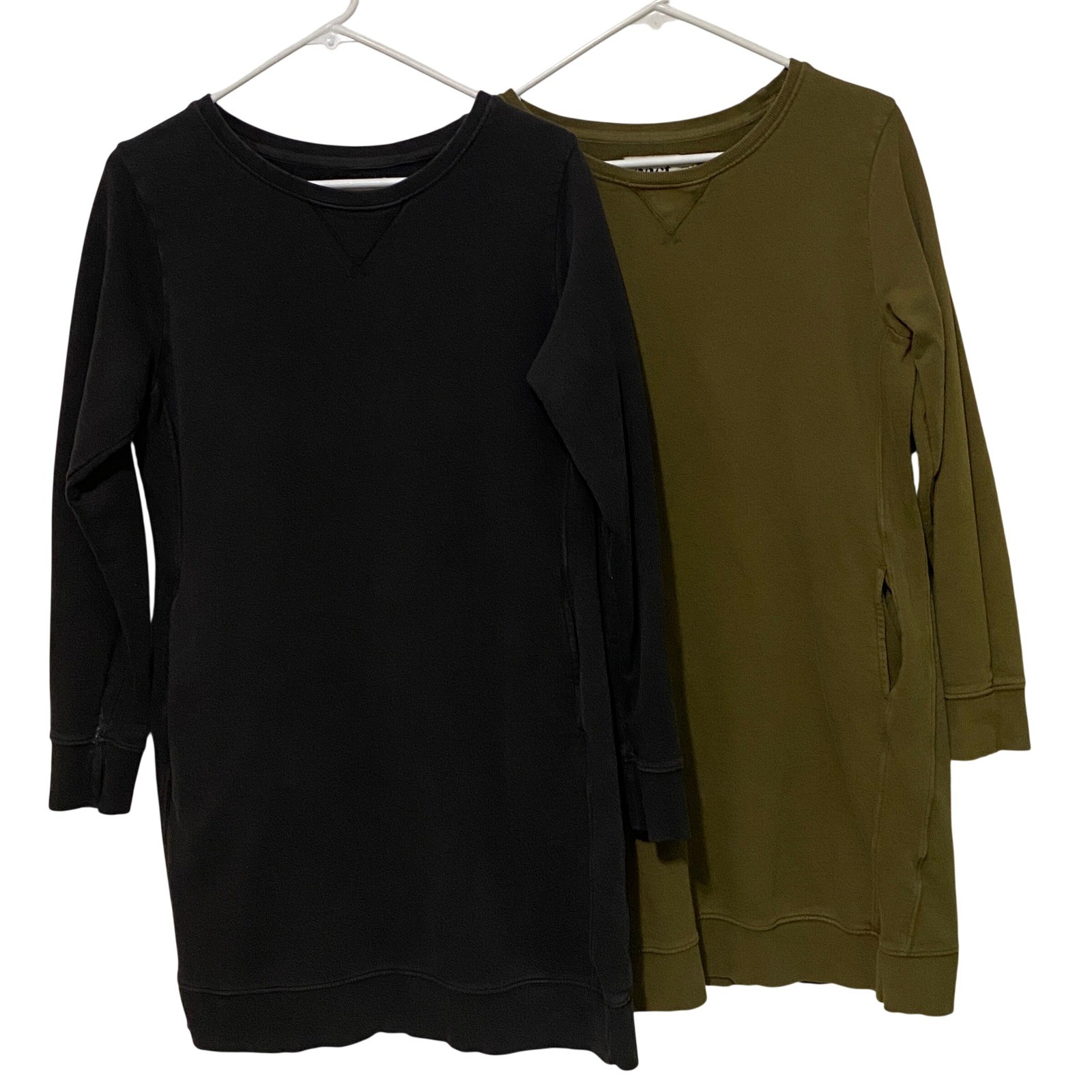 Pact Organic Cotton Sweatshirt Dress Lot Long Sleeve Earthy Grunge Athleisure