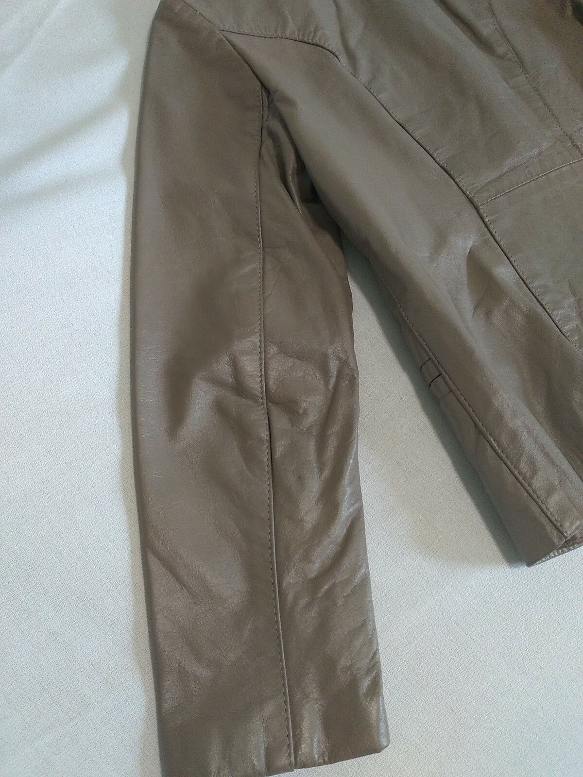 Vintage 1970&rsquo;s General Leather-NY Women&rsquo;s Beige Leather Size Small Jacket