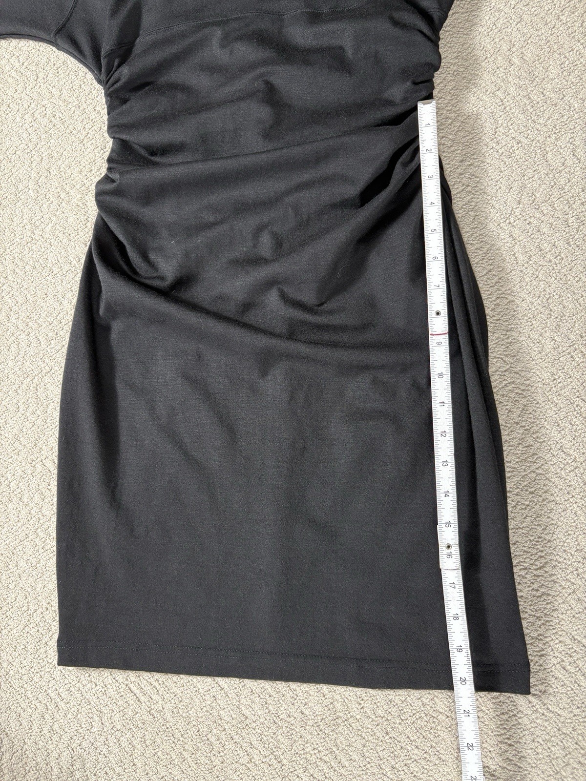 Vtg EMANUEL UNGARO Turtleneck Long Sleeve Black Dress Bodycon Women&rsquo;s Medium