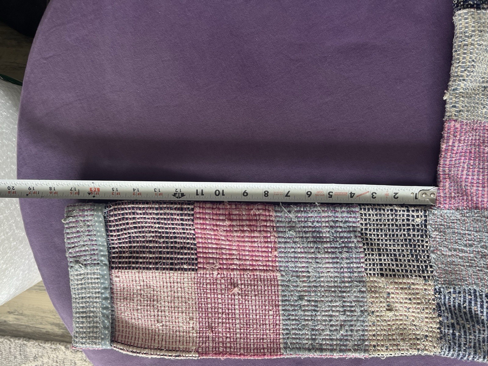 Handwoven Patchwork Jacket Women’s Cottagecore Boho Textile Coat Art To Wear EUC