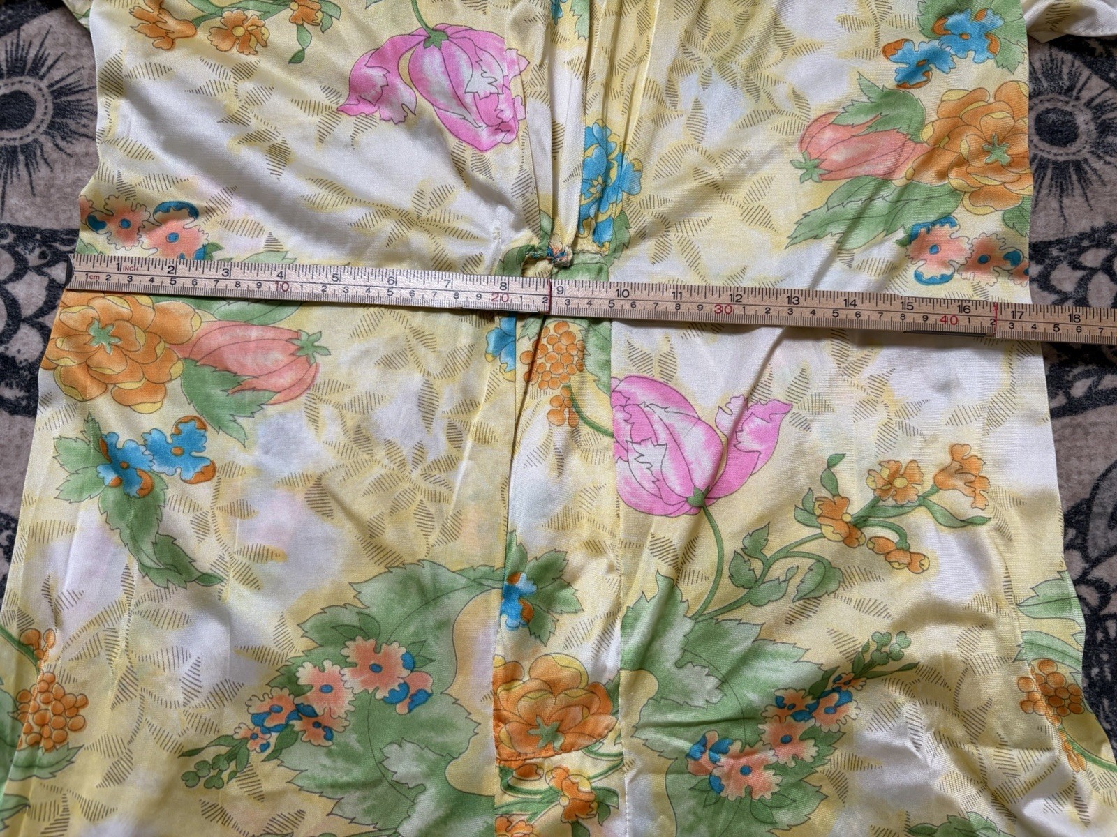 Vintage 70s Vanity Fair Jumpsuit Romper Women&rsquo;s L/XL Nylon Wide-Leg Yellow
