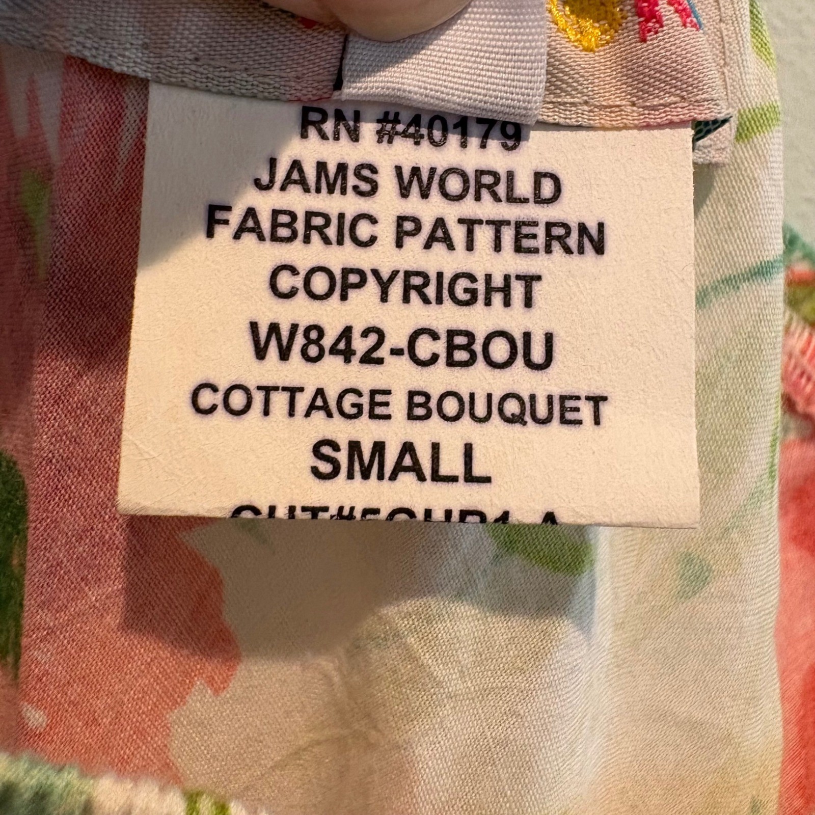 Vtg Jams World Small Floral Maxi Ruffle Skirt Rayon Cottage Bouquet Resort Art