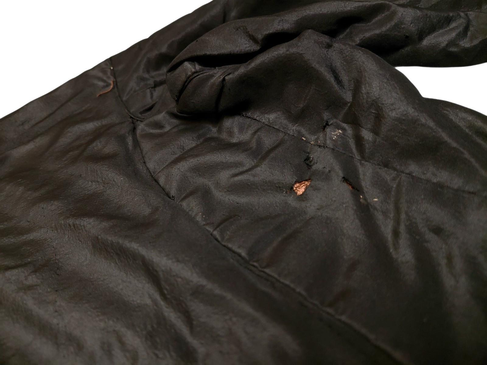 Antique Victorian Black Silk Taffeta Bodice 1870s-1890s Collector’s Piece