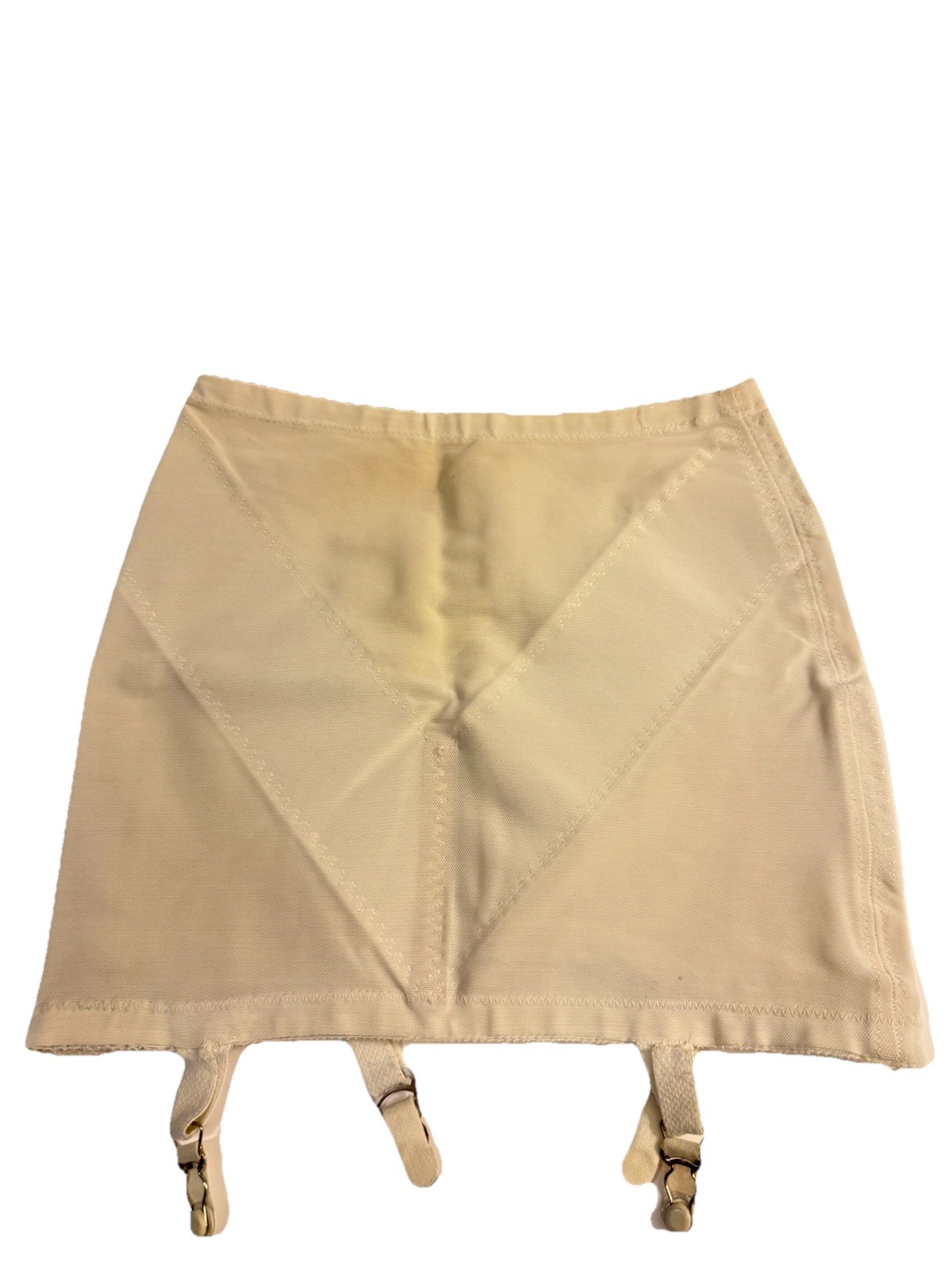 Vintage Open Bottom Girdle 4 Garters No Tag See Measurements Lingerie
