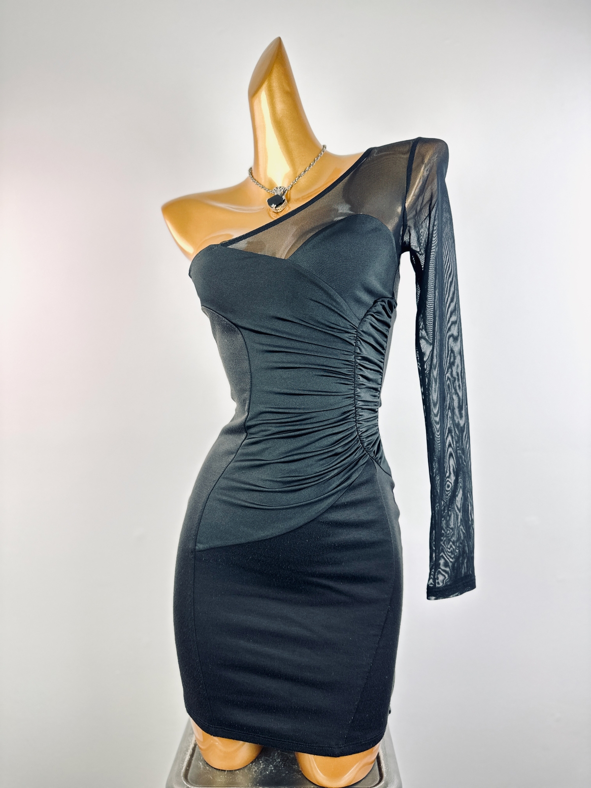 Vintage vtg 90s y2k black goth mini party cocktail dress