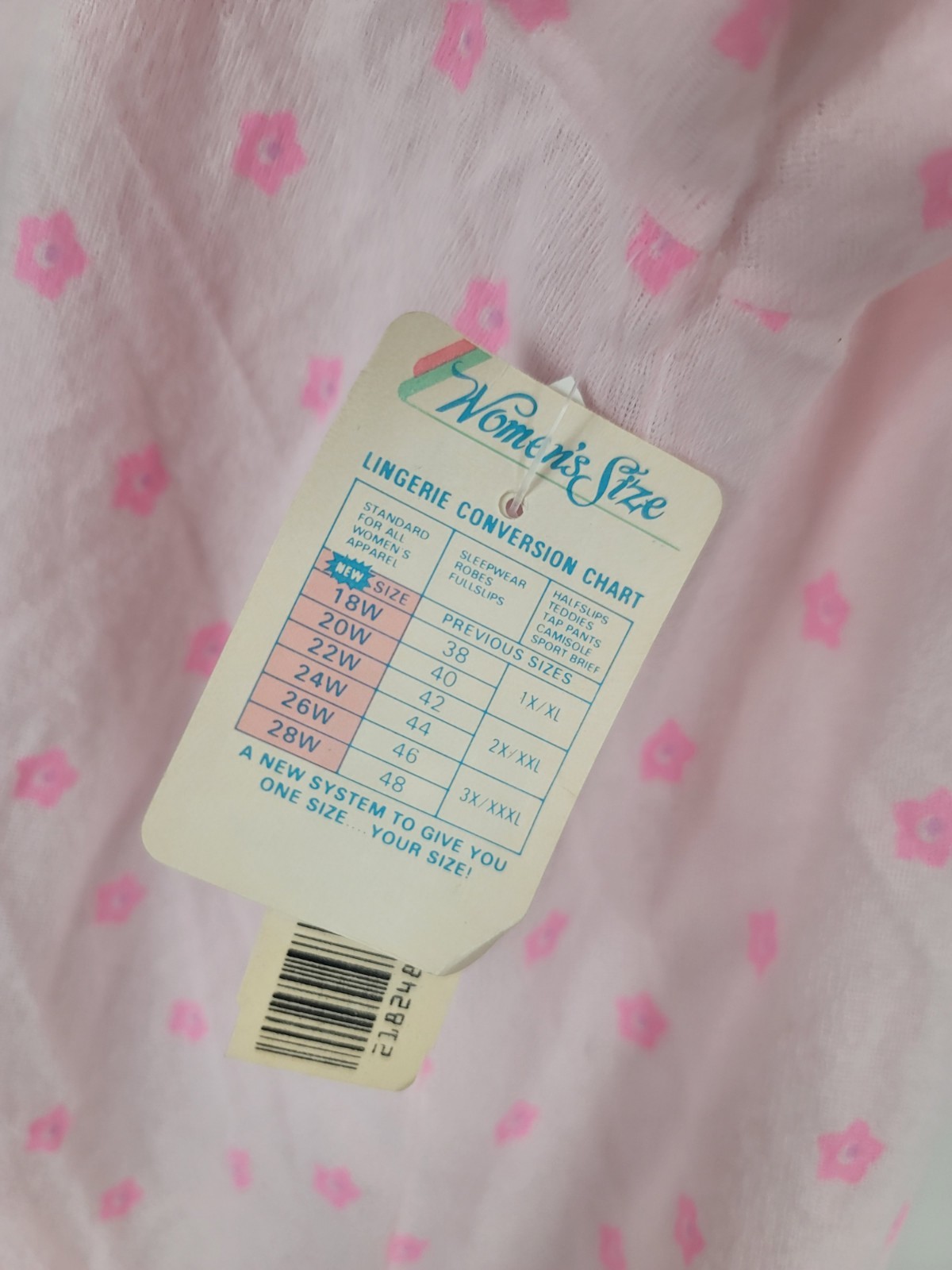 Vintage DANNI Of New York Soft Acetate Long Nightgown Women&rsquo;s 24W NOS Modest