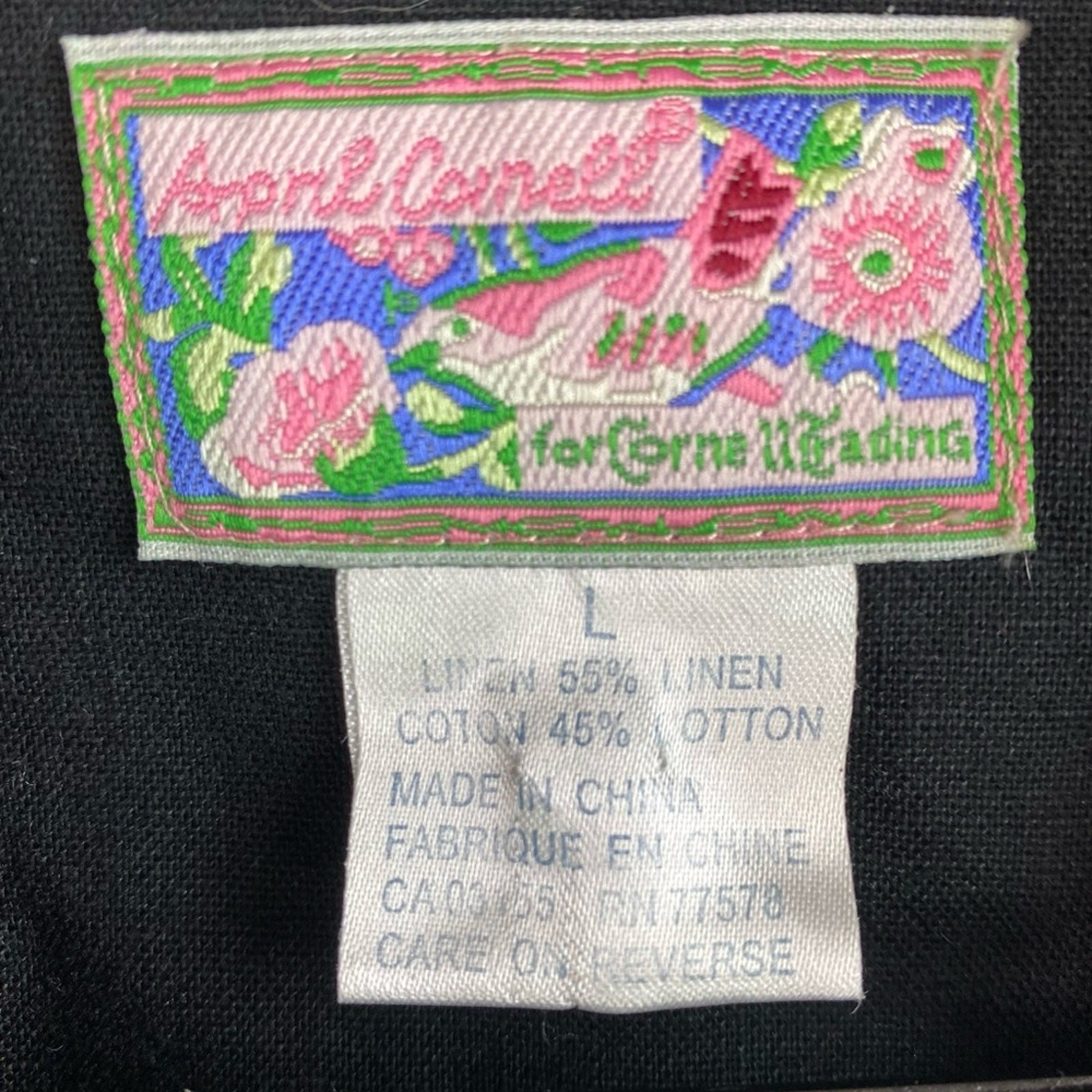 Vintage April Cornell Scallop Collar Blazer Womens Size L