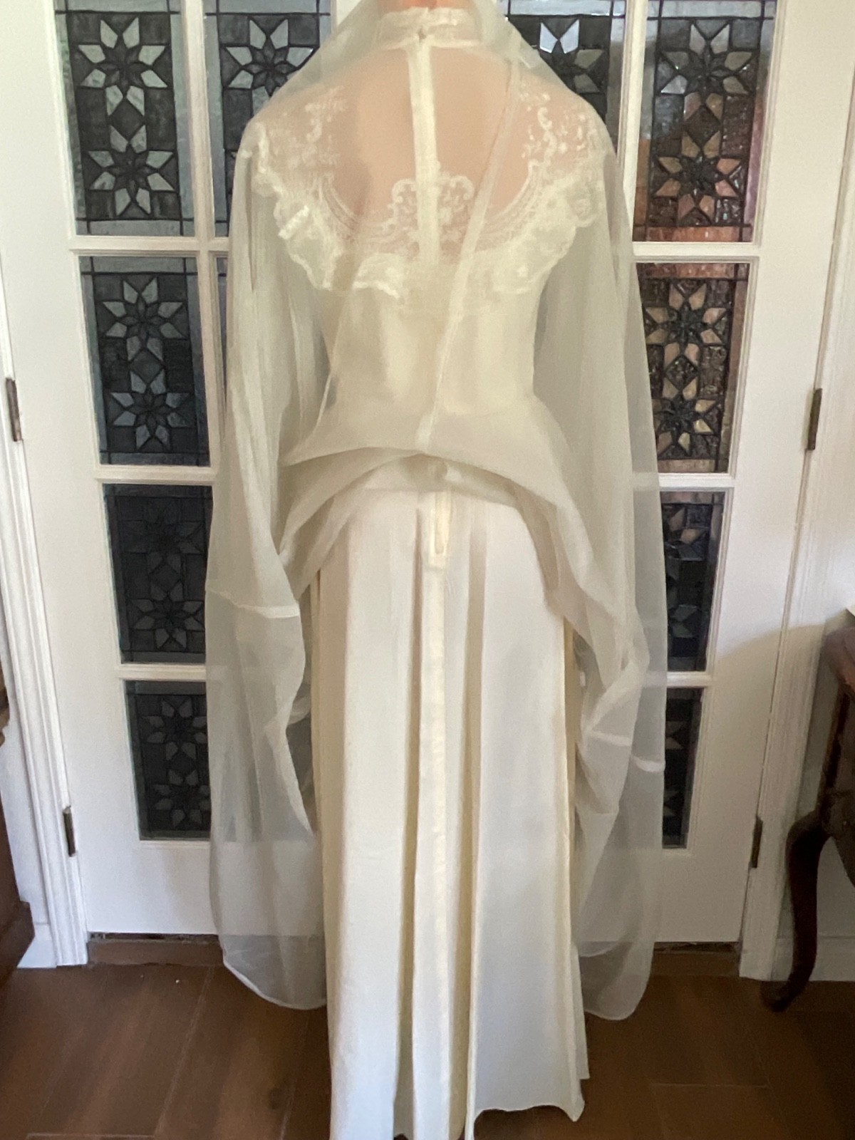 Vintage Eve Of Milady Wedding Dress Boho Victorian Prairie CottageCore Small